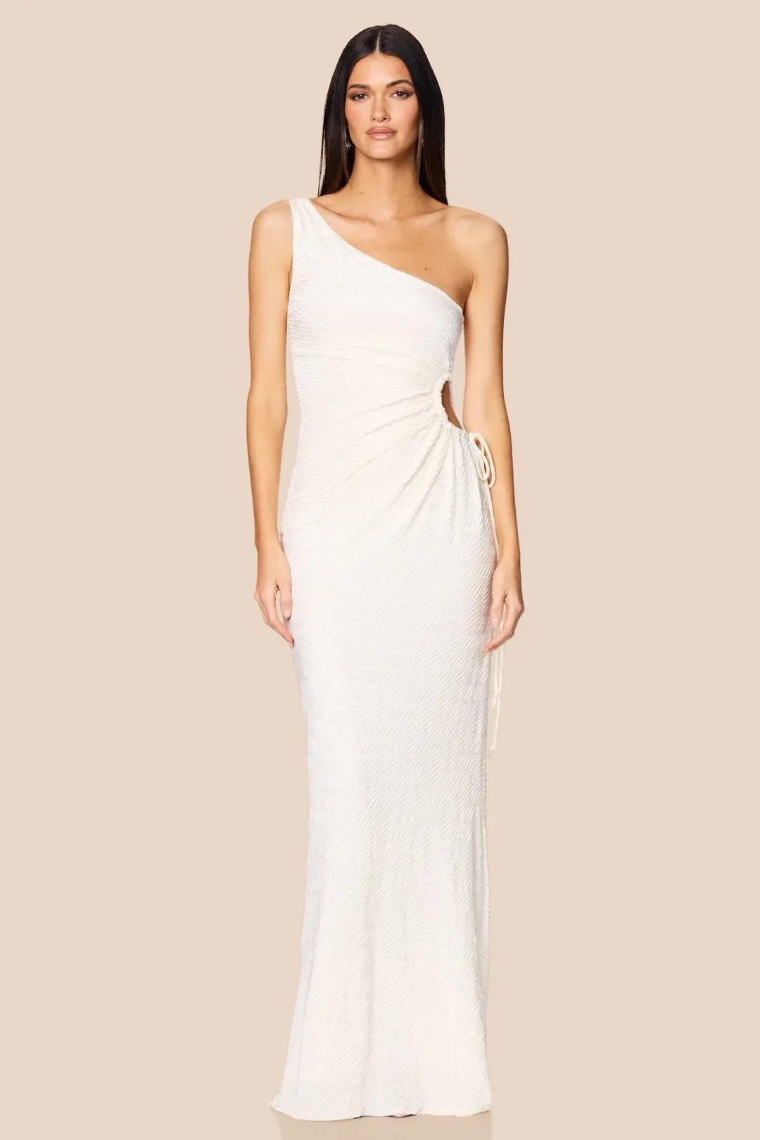Love Nookie Mirage O/S Maxi Dress in Cream Size AU 10 for rent on The Volte - main image
