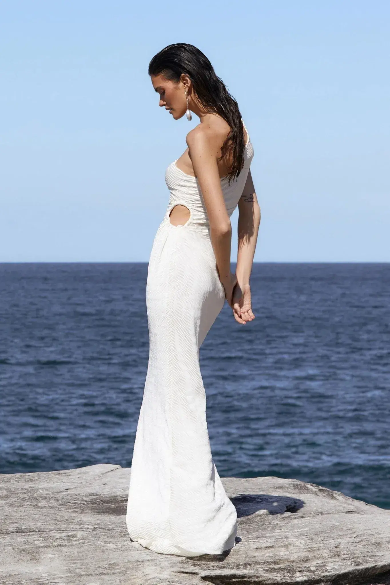 Love Nookie Mirage O/S Maxi Dress in Cream Size AU 10 - Image 6