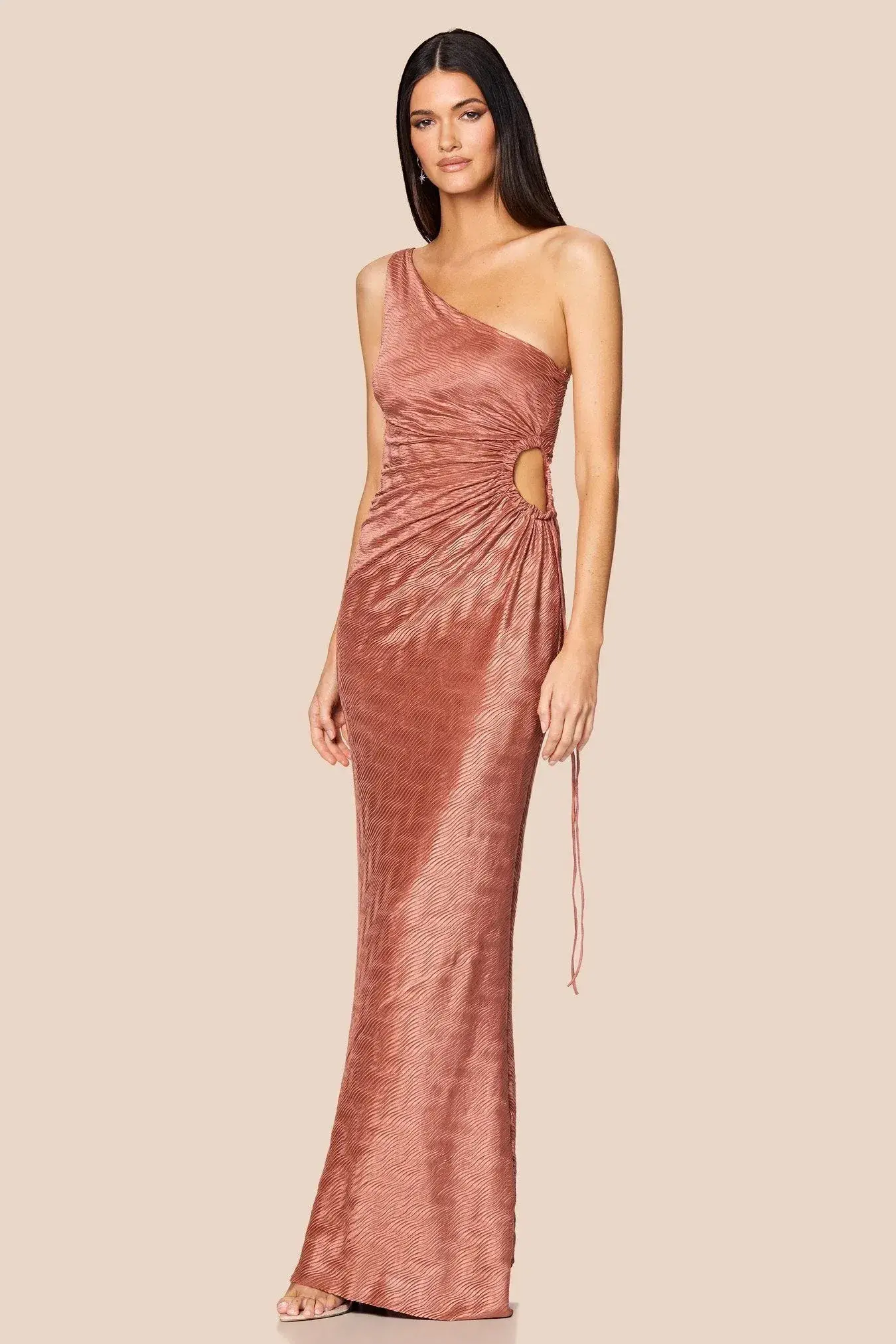 Love Nookie Mirage Maxi Gown  Mocha Size 10 - Image 2