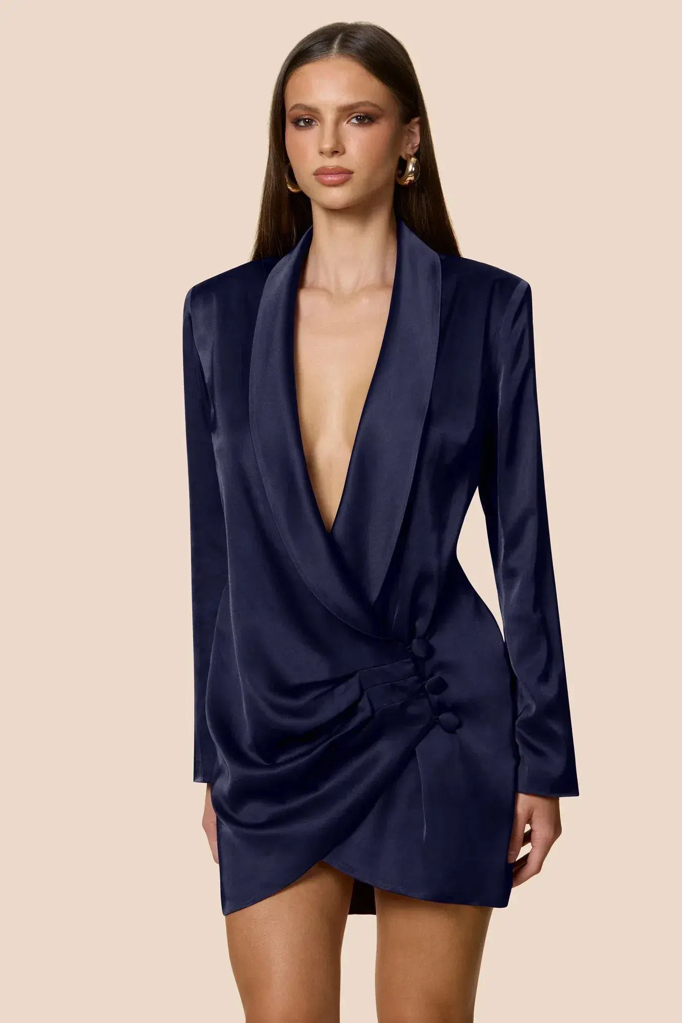 Love Nookie Penelope Blazer Dress Navy Size 6 - Image 4