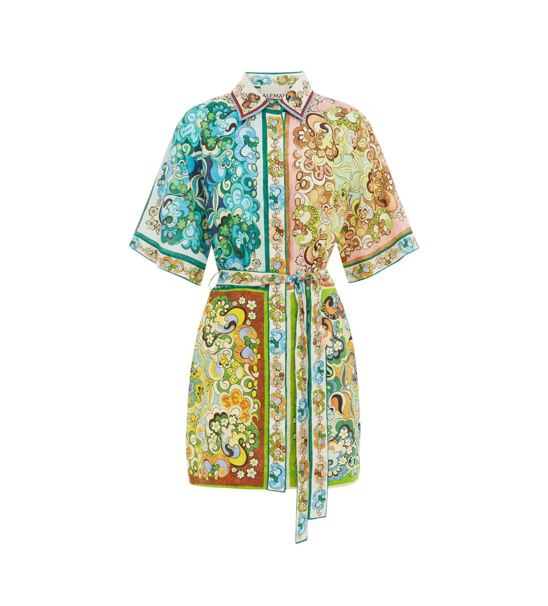 Alemais Dreamer Mini Dress Multi Print Size 8 - Image 7