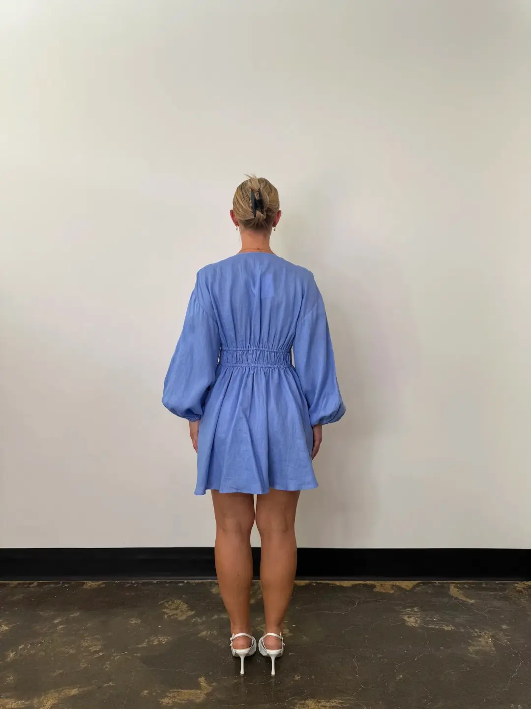 Pasduchas Vera Mini Dress Blue  Size 12 for rent on The Volte - main image