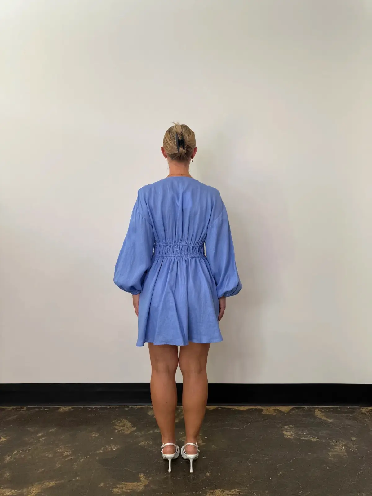 Pasduchas Vera Mini Dress Blue  Size 12 - Image 3