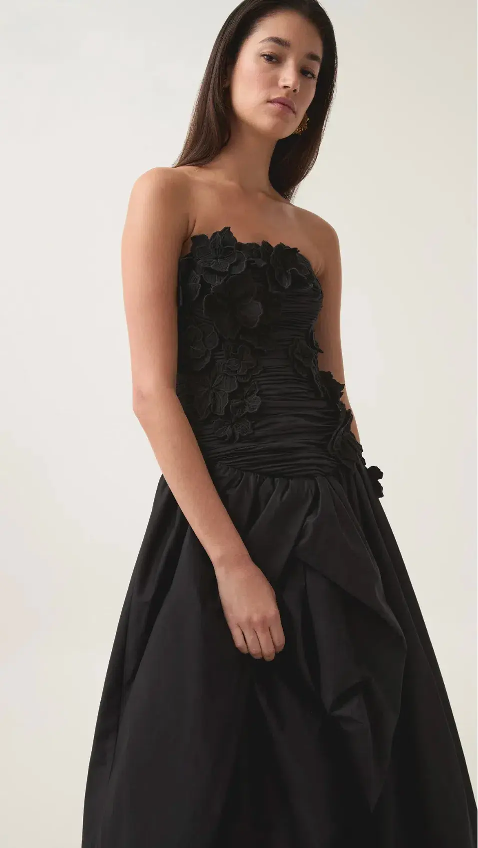 Aje Splendour Flower Gown in Black  Size AU8 - Image 2