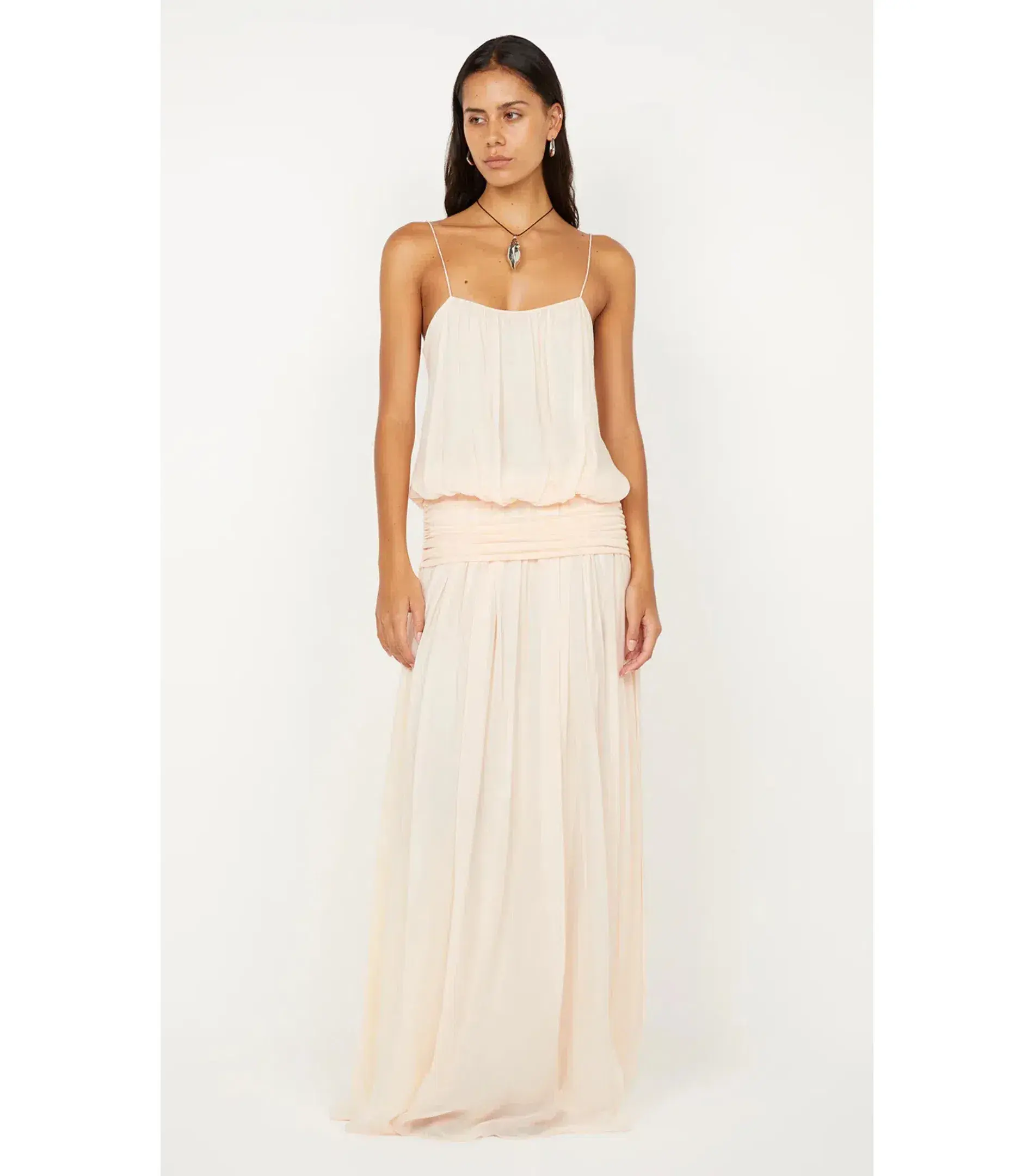 Bec & Bridge Camille Blouson Maxi Dress Peach Size 12 - Image 1