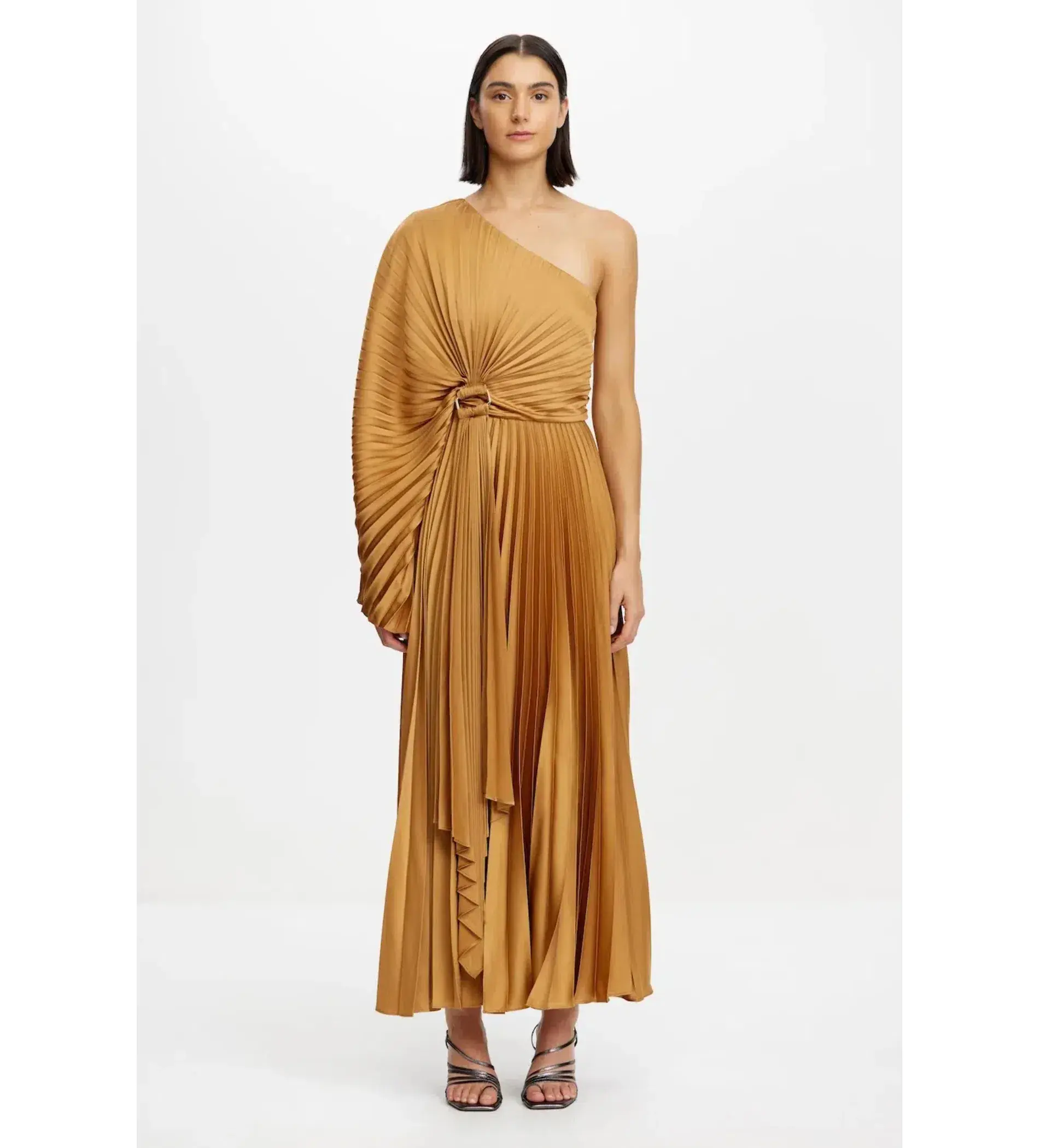 Acler Sadgill Maxi Dress Caramel Size 14 - Image 1