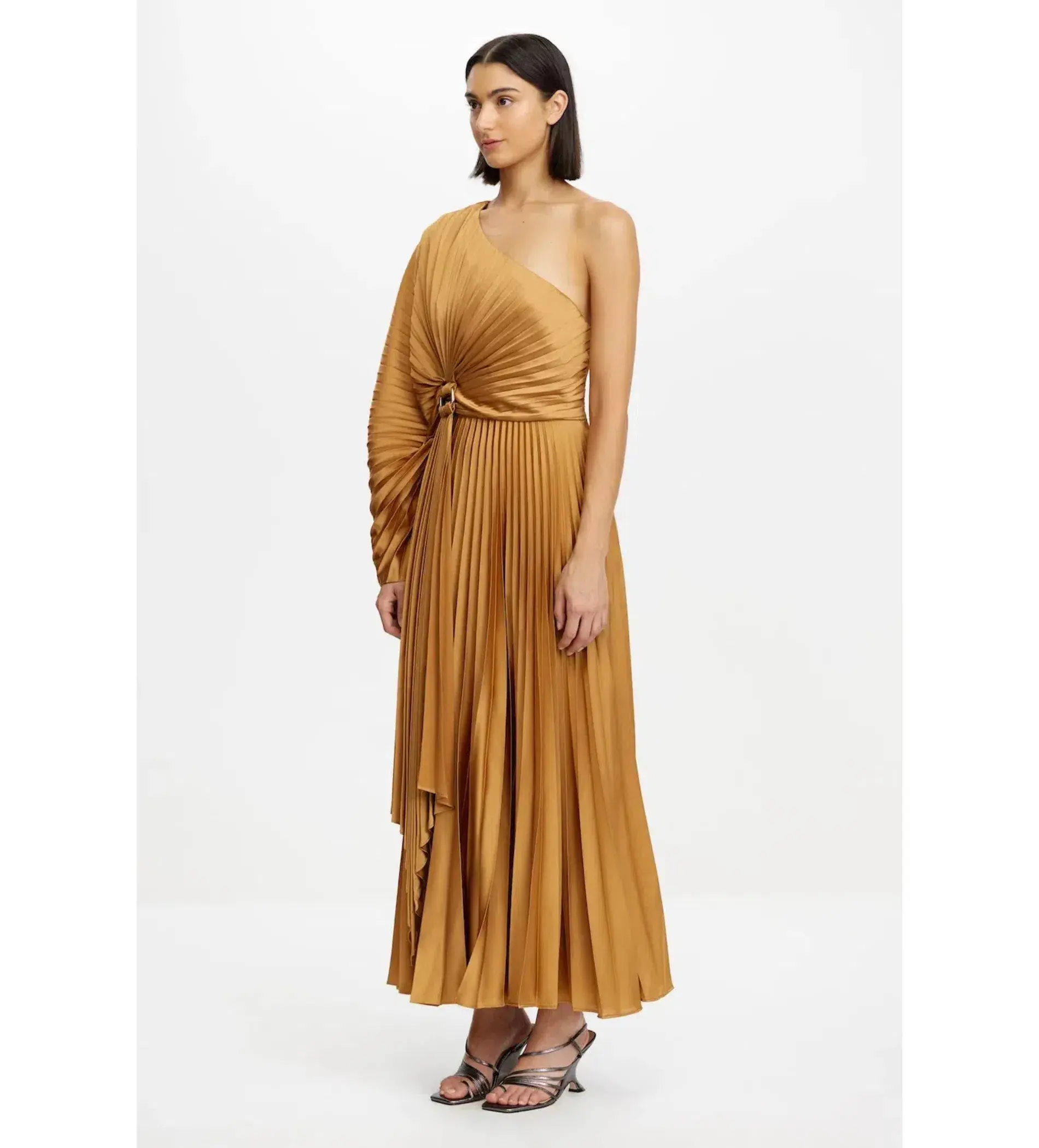 Acler Sadgill Maxi Dress Caramel Size 14 - Image 2