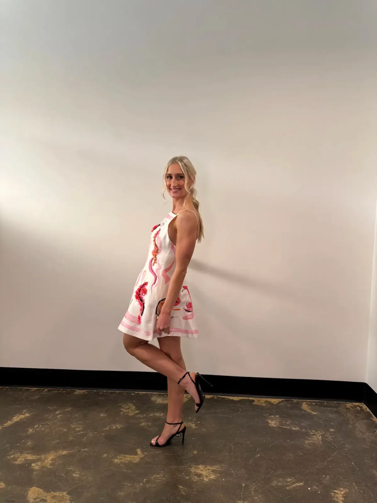 Acler Pennick Mini Dress in Blush Size AU 6 - Image 1