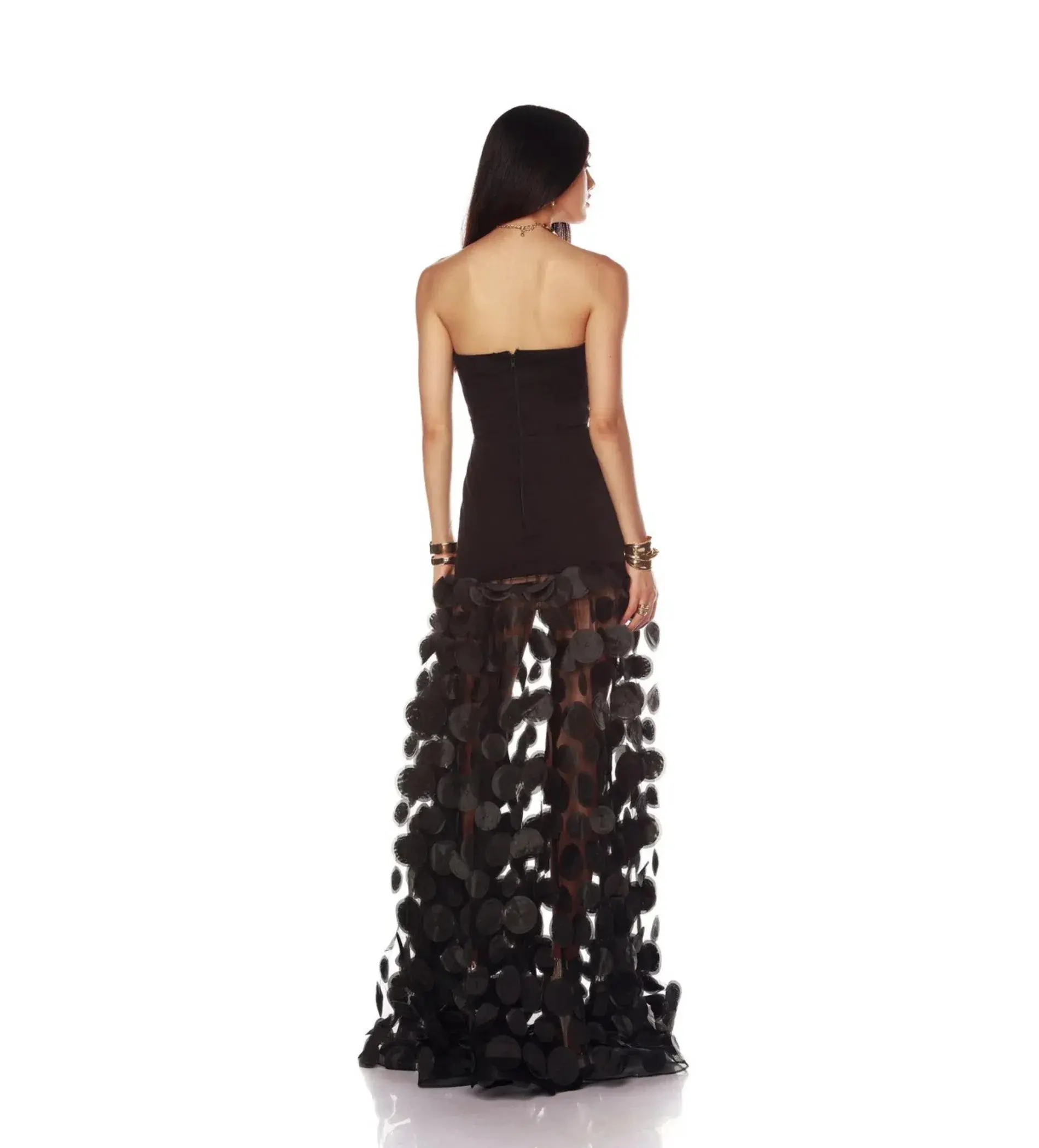 Bronx and Banco Harper Strapless Gown Black Size S AU 8 - Image 6