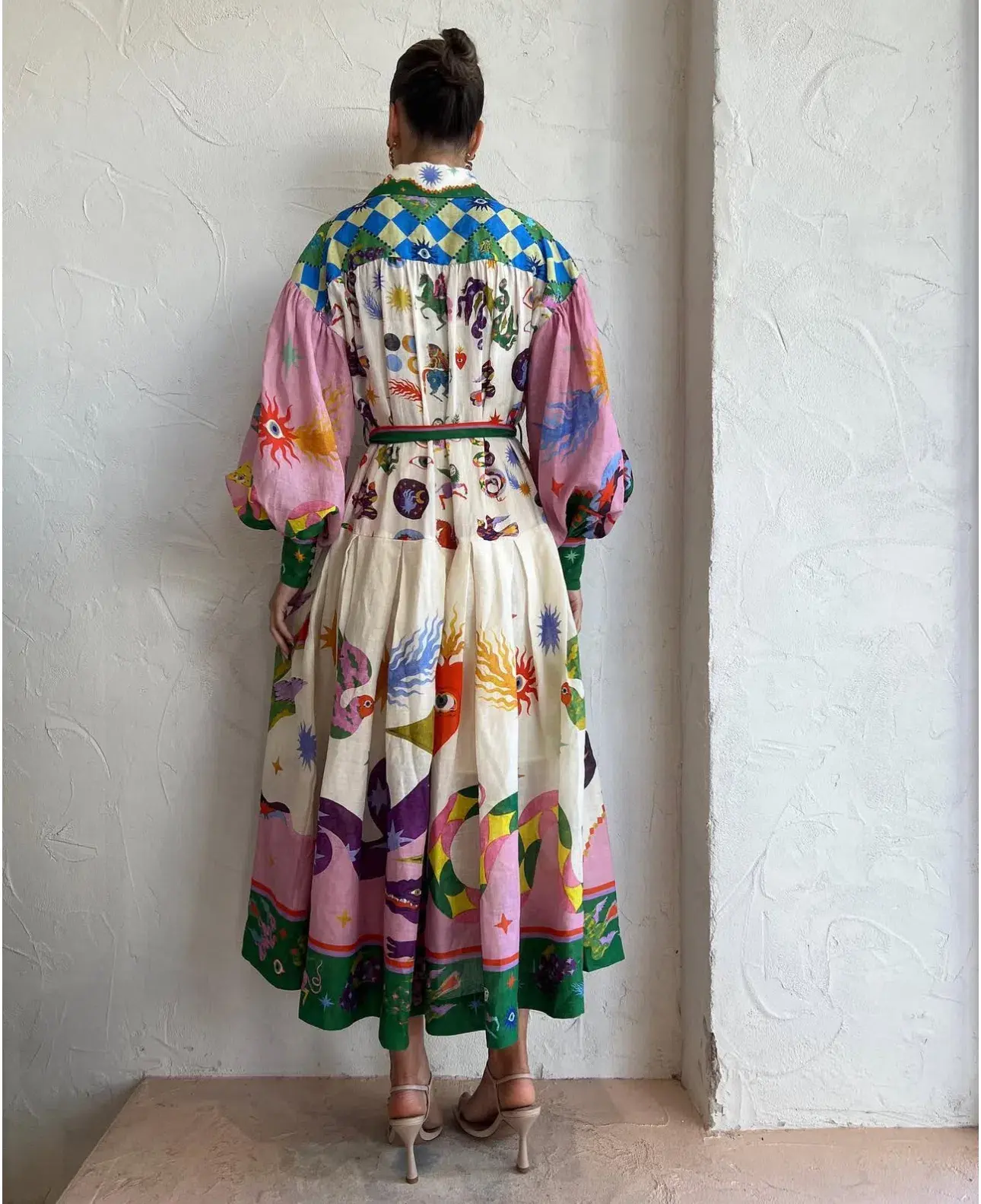 Alemais Seeker Shirtdress Multi Print Size 14 - Image 3