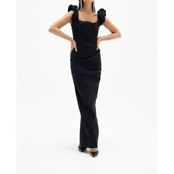 Rachel Gilbert Kalina Gown Black Size 3 /AU 12 - Image 1