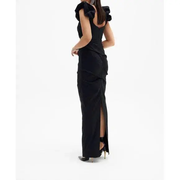 Rachel Gilbert Kalina Gown Black Size 3 /AU 12 - Image 2