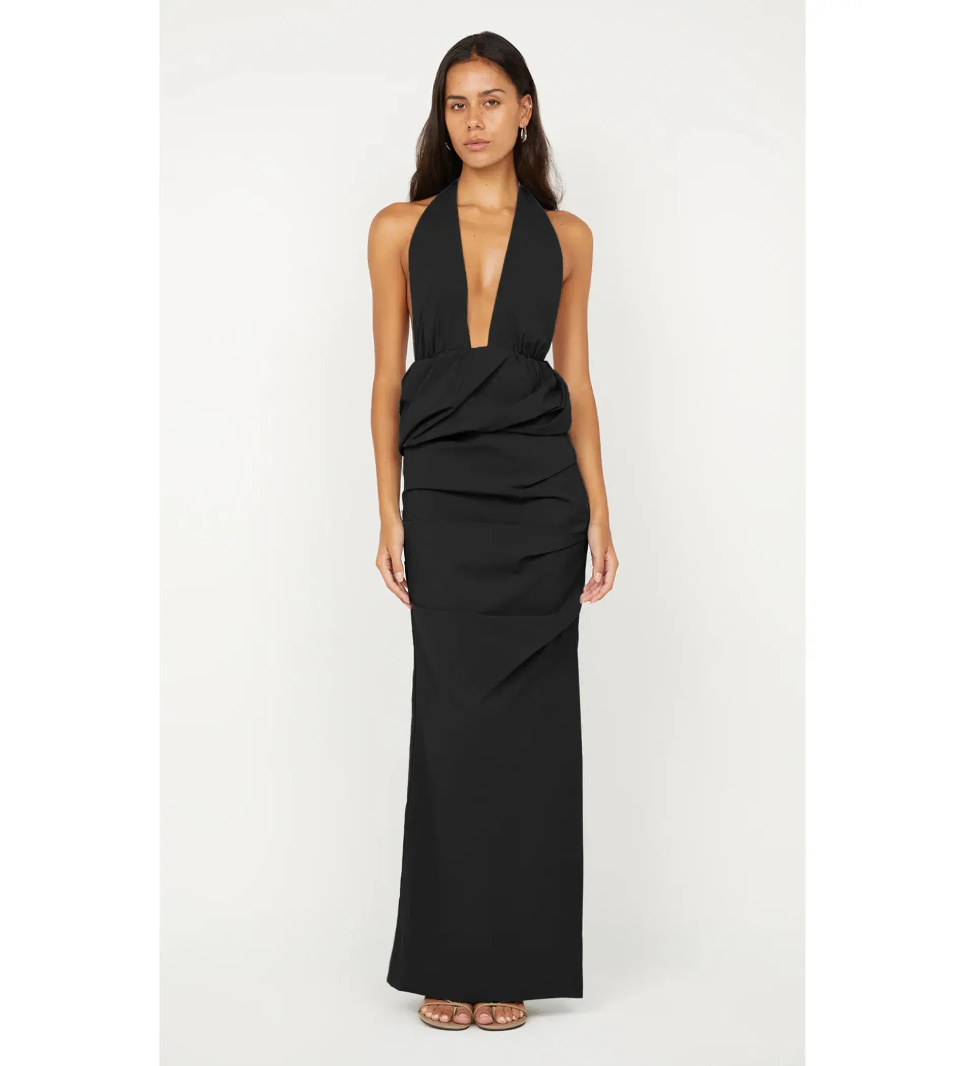 Bec & Bridge Priscilla Bubble Maxi Dress Black Size AU 6 - Image 1