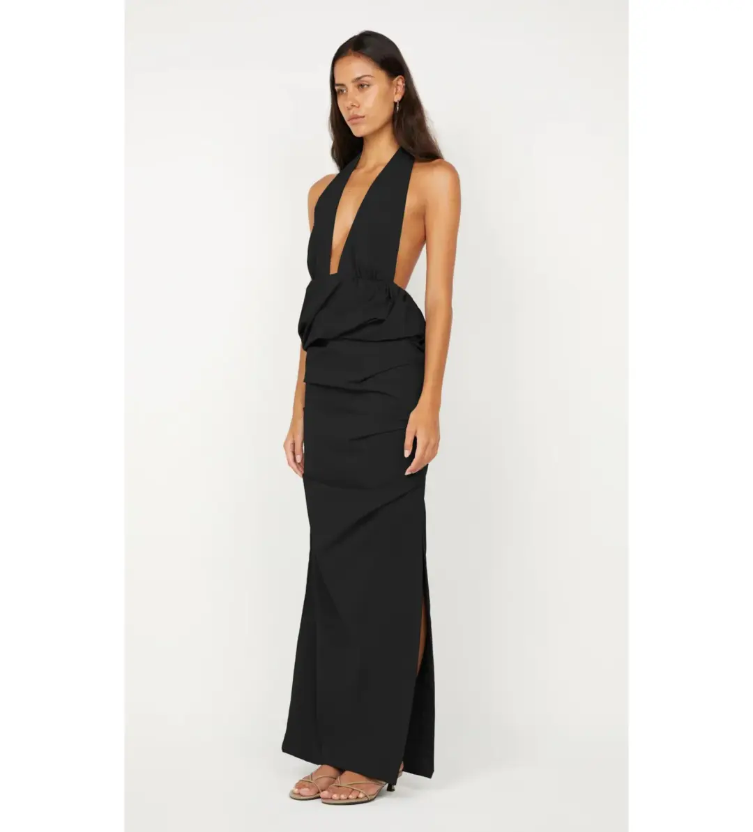 Bec & Bridge Priscilla Bubble Maxi Dress Black Size AU 6 for rent on The Volte - main image