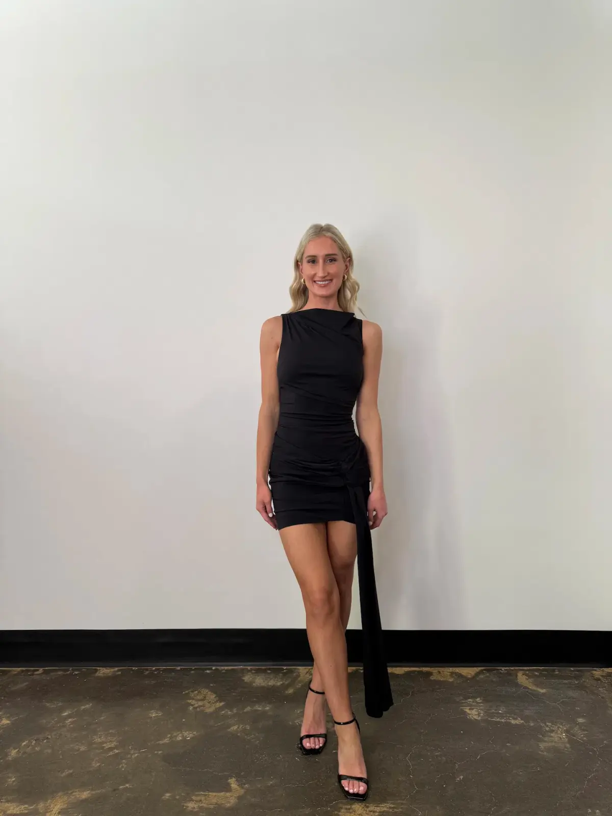Bec & Bridge Domenic Asymmetrical Mini Dress Black Size 6 - Image 1