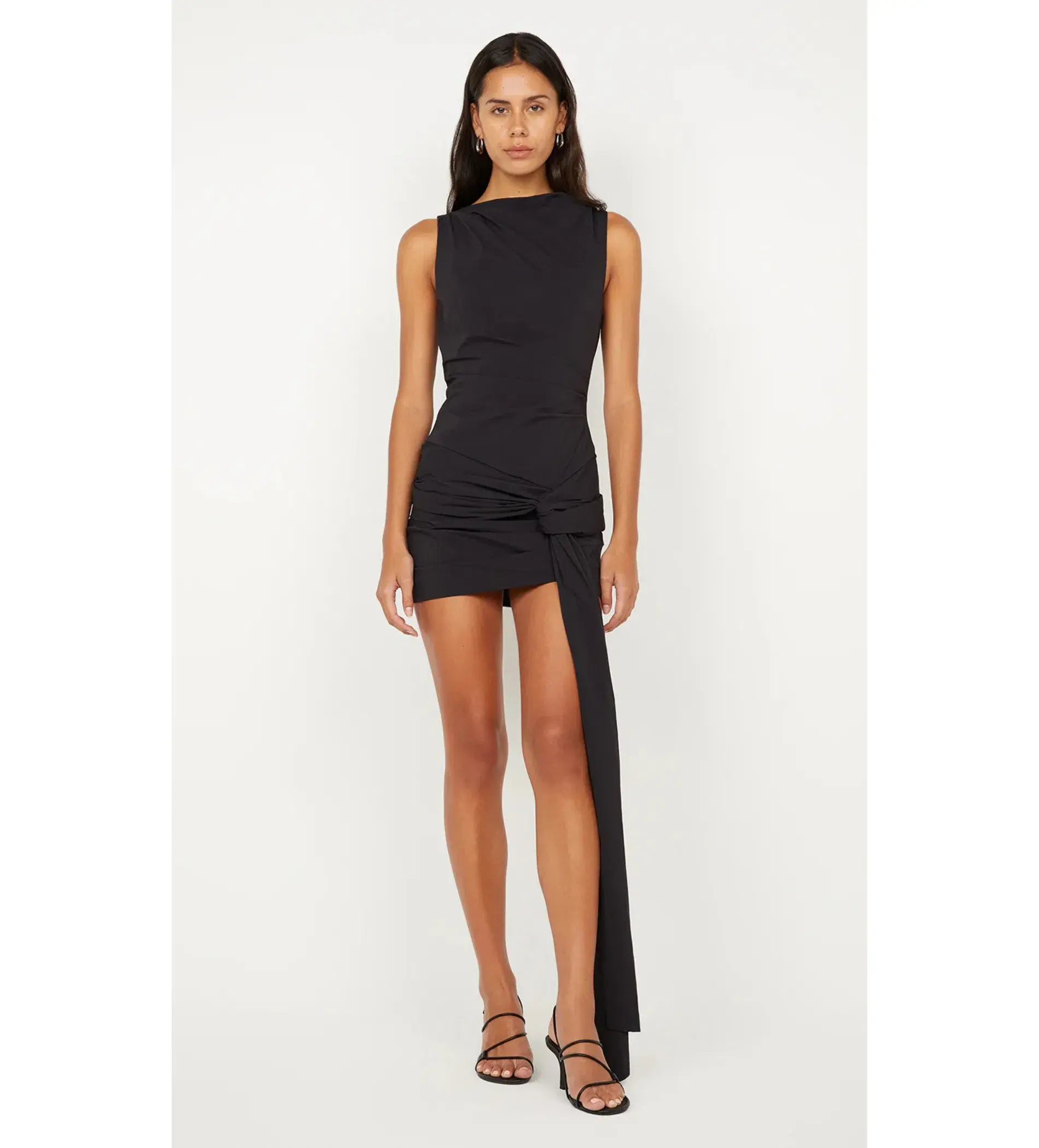 Bec & Bridge Domenic Asym Mini Dress Black Size AU 12 - Image 1