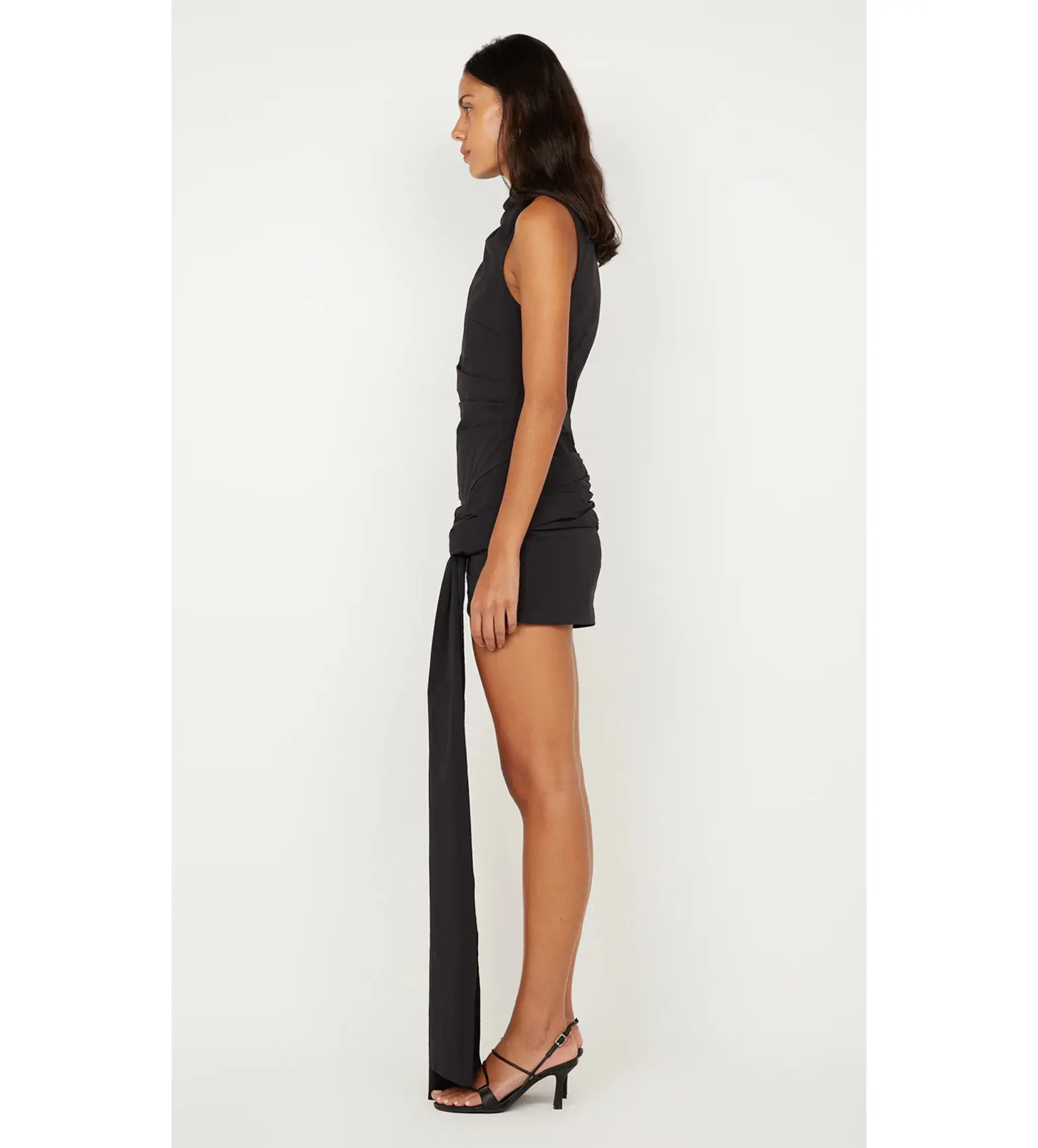 Bec & Bridge Domenic Asym Mini Dress Black Size AU 12 - Image 3