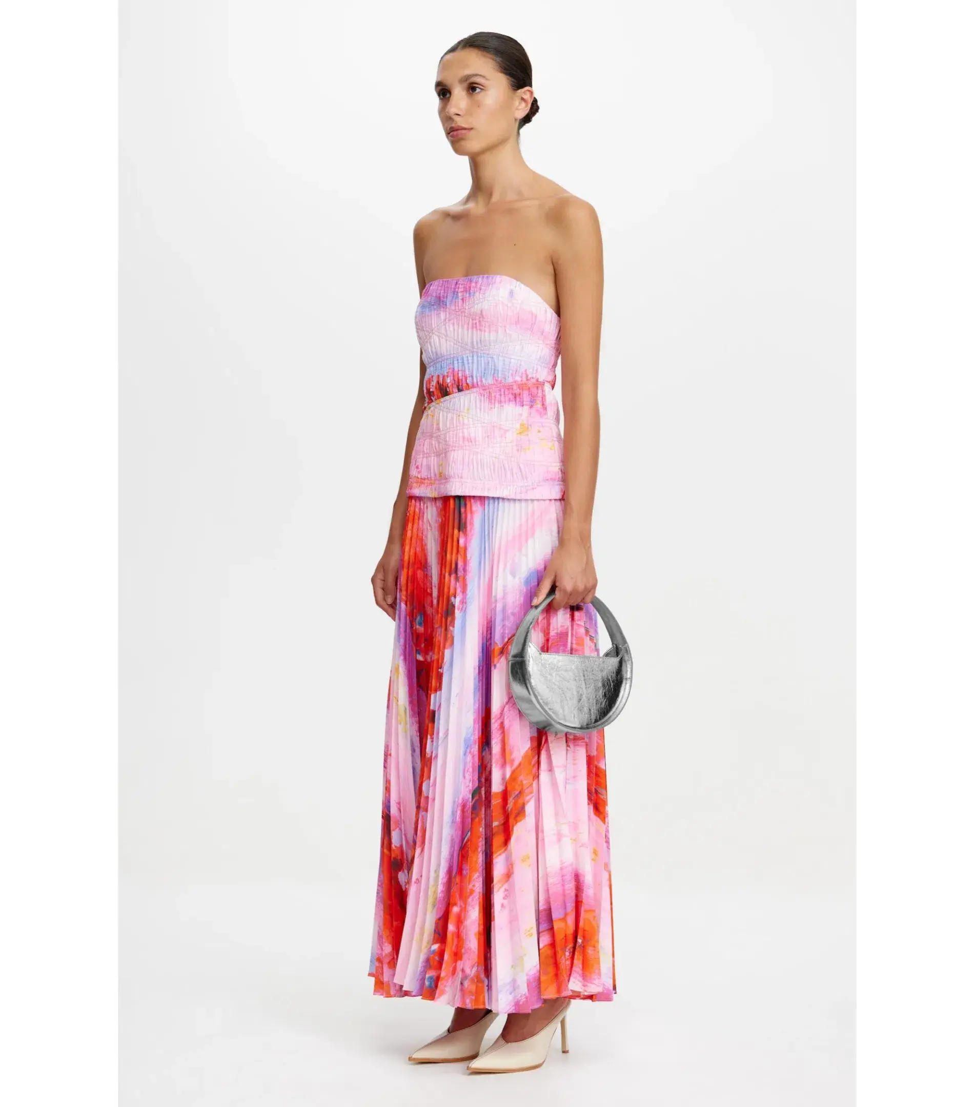 Acler Rockland Midi Dress in Violet Canvas Size AU 14 - Image 2