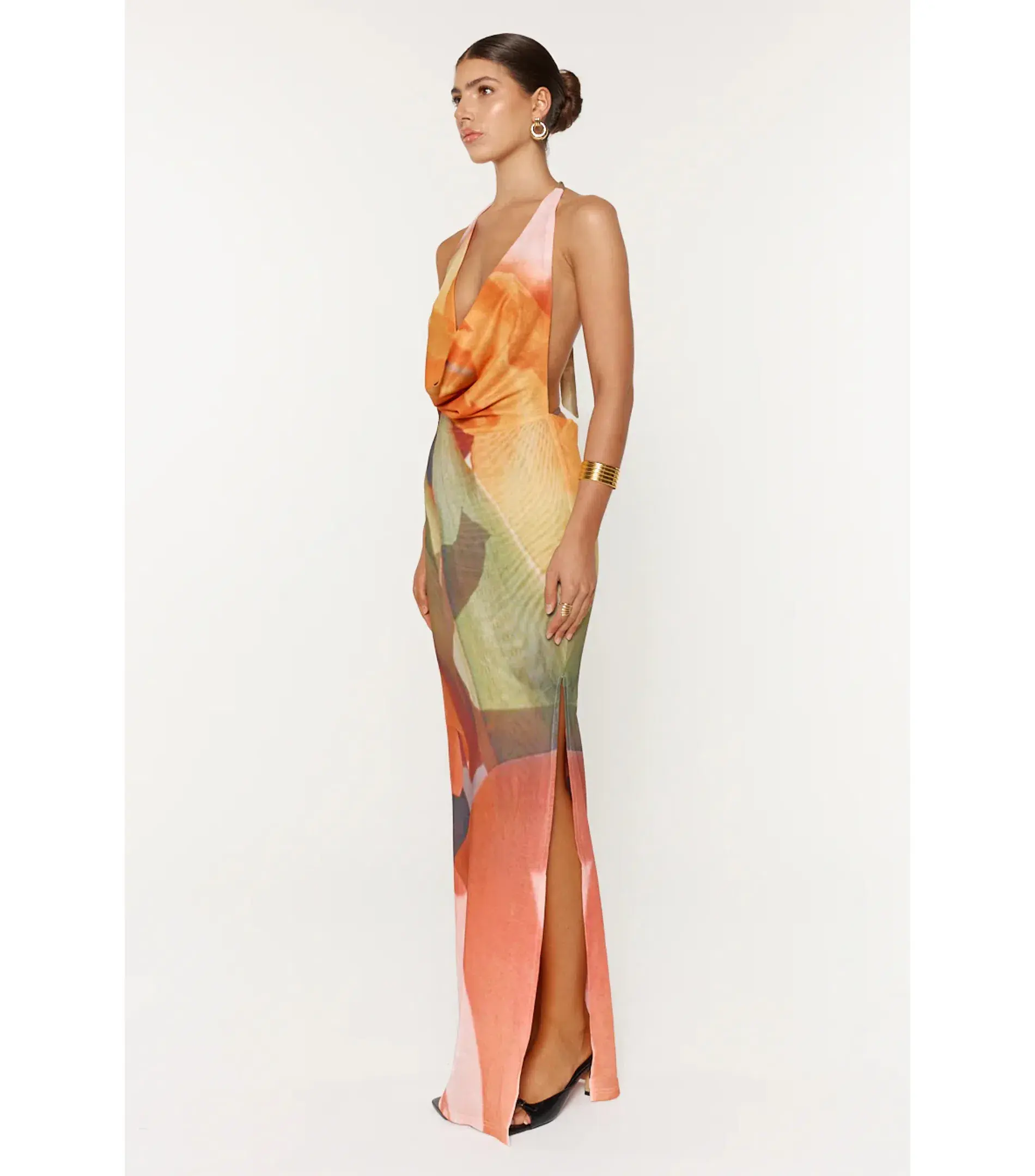 She is OLLÁ Pamela Maxi Dress Print Size S / AU 8 - Image 2