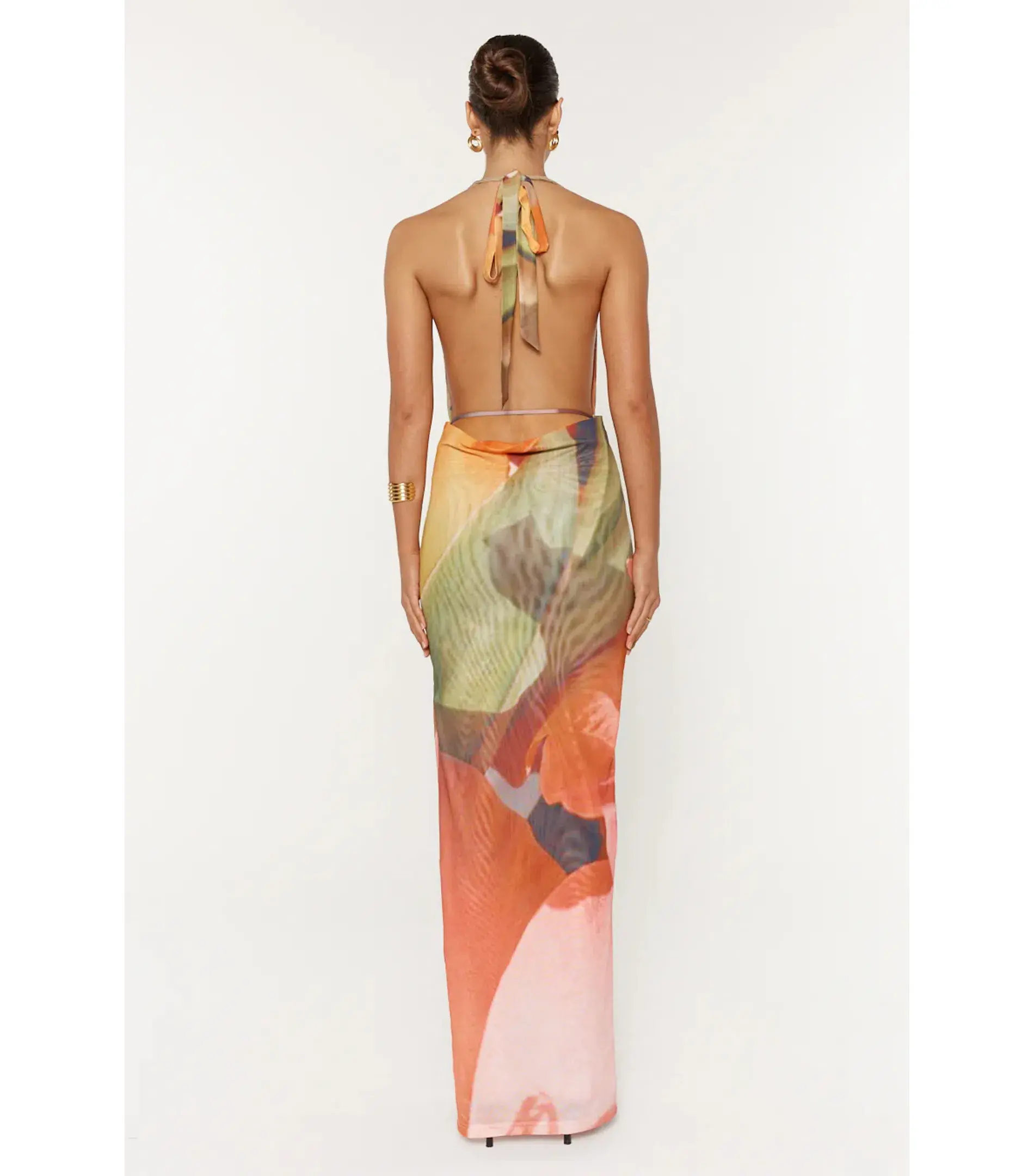 She is OLLÁ Pamela Maxi Dress Print Size S / AU 8 - Image 4