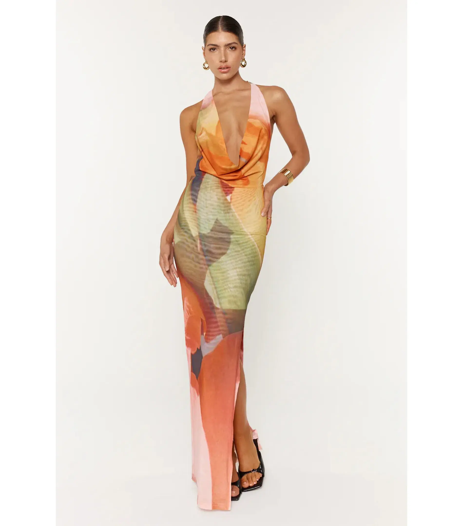 She is OLLÁ Pamela Maxi Dress Print Size S / AU 8 - Image 1