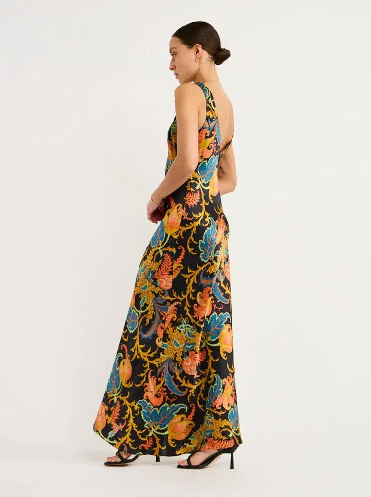 Sir The Label Artiste V Neck Slip Maxi Dress Deschamps Size 0/AU 6 - Image 4