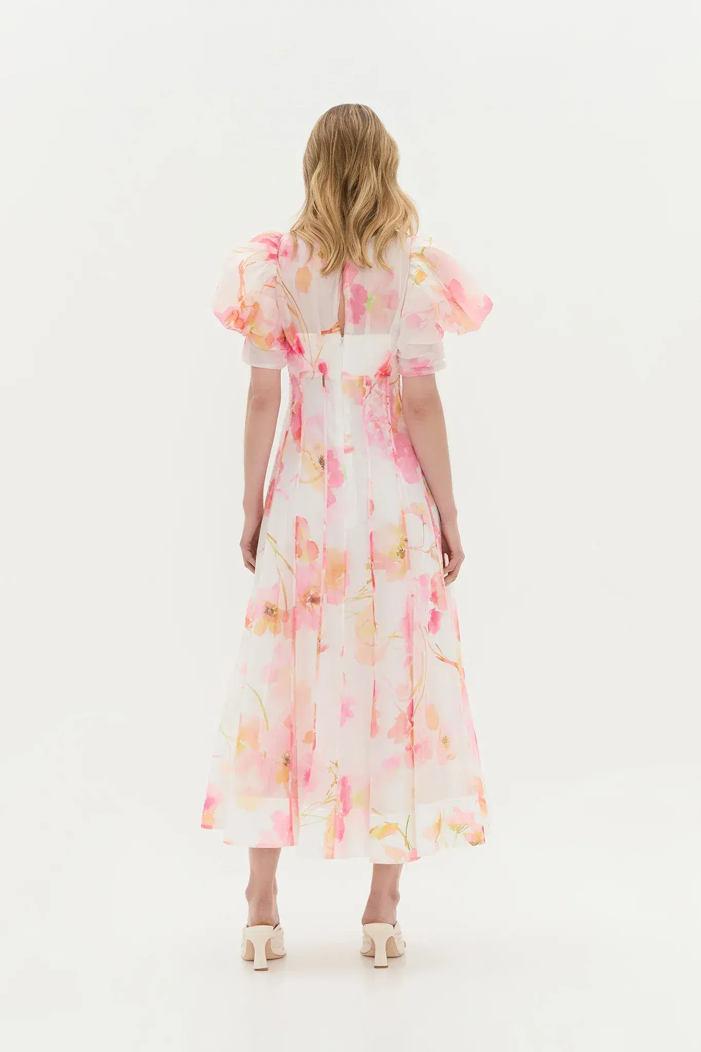 Aje Clementine Midi Dress Wildflowers Size AU 10 - Image 2