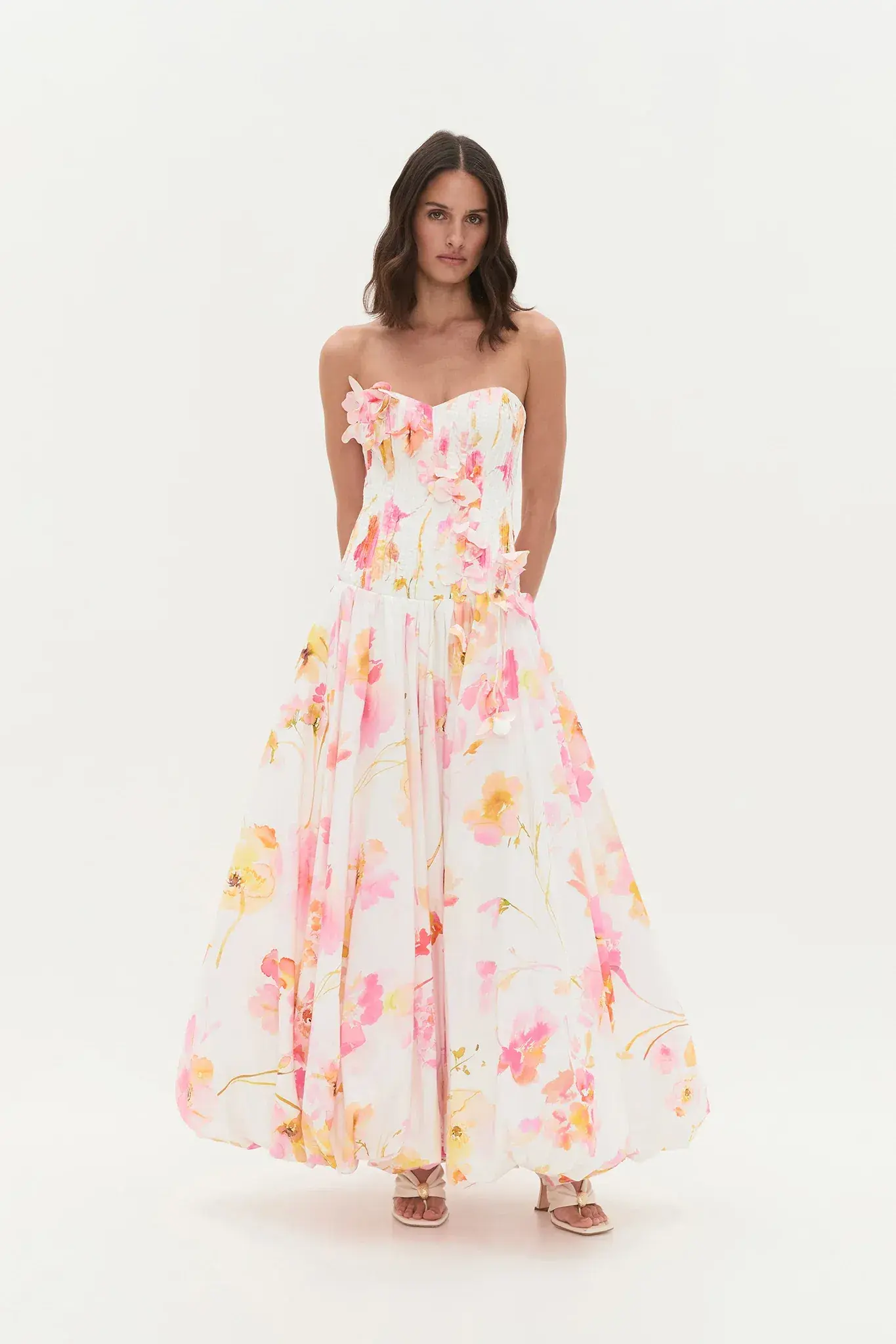 Aje Gracie Gown Multi Floral Size 10 - Image 1