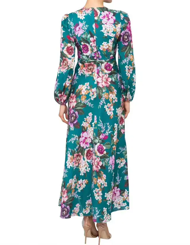 Zimmermann Allia High Neck Midi Dress Floral Size 0 / AU 8 - Image 2