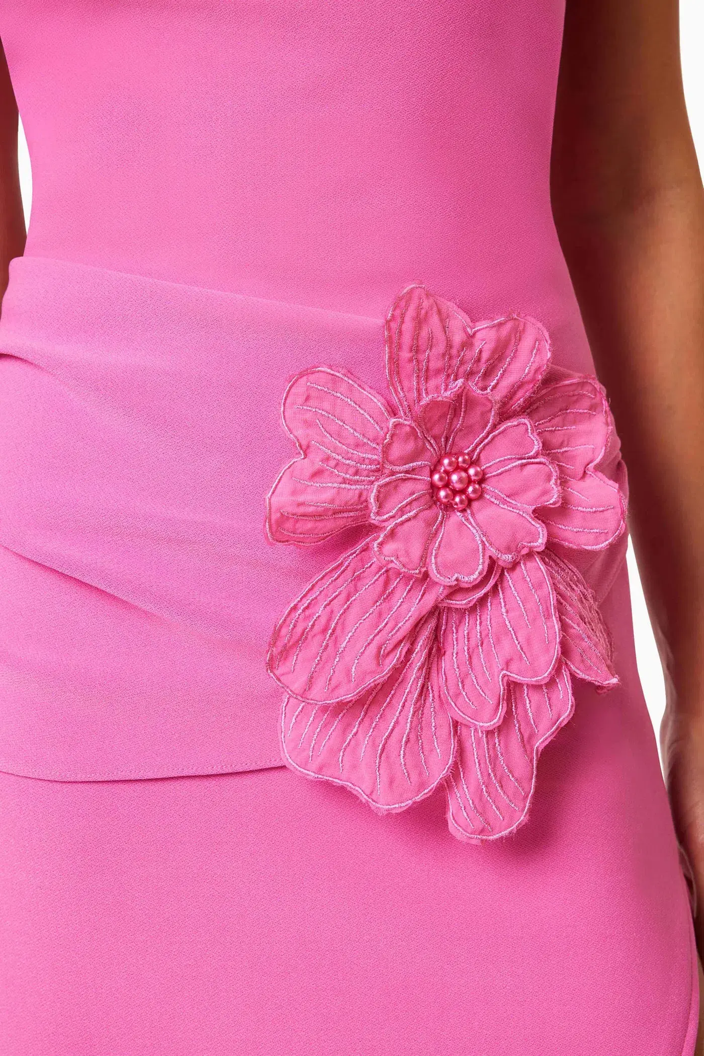 Elliatt Janelle One Shoulder Gown Pink Size 10 - Image 5