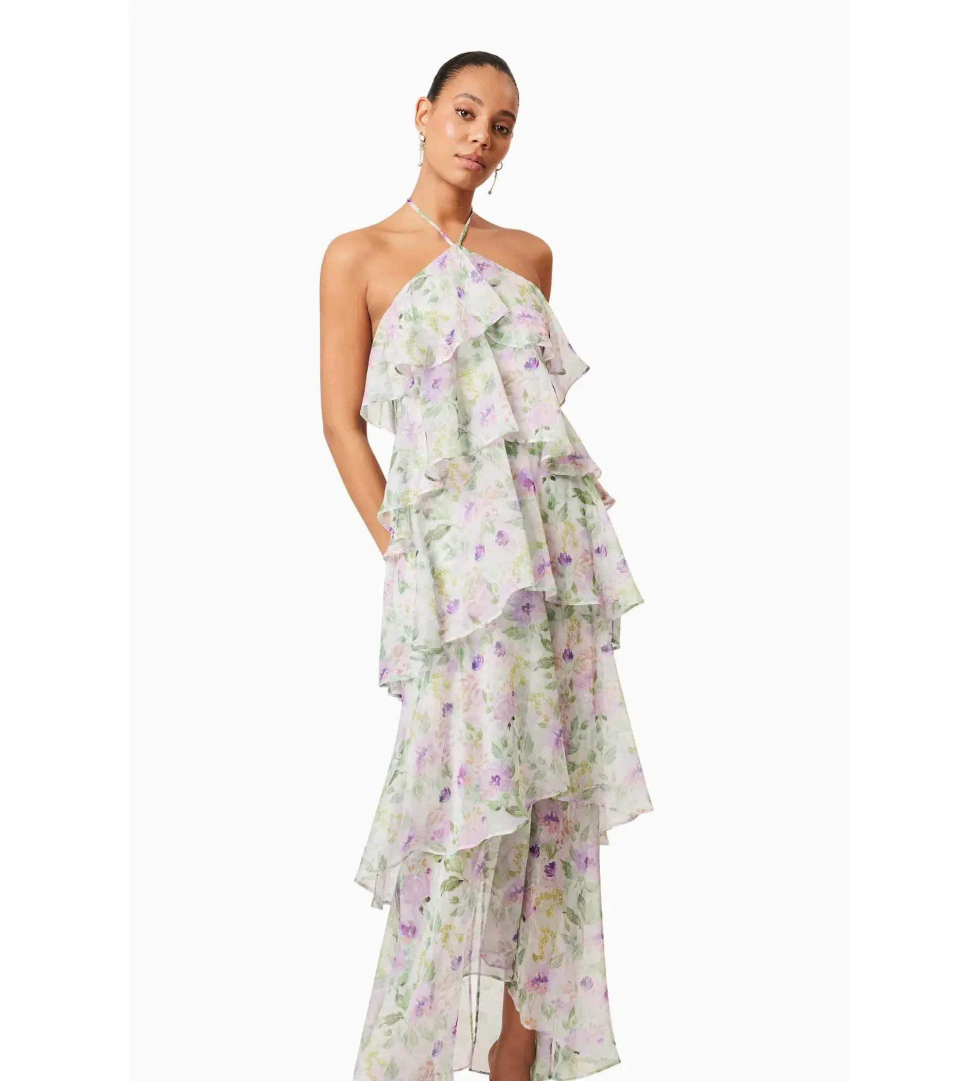 Elliatt Mirabelle Cocktail Maxi Dress Floral Size AU 12 - Image 4