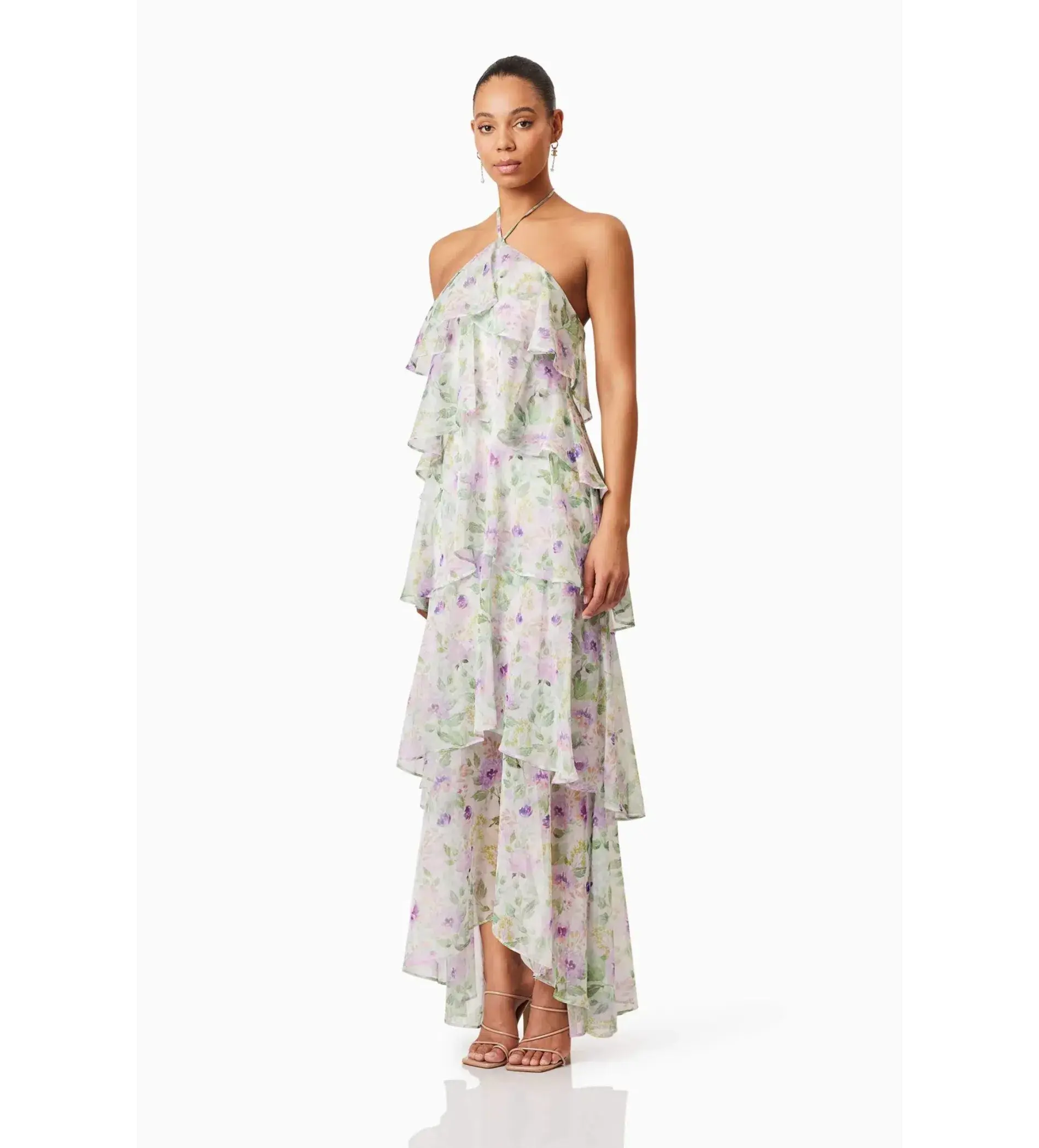 Elliatt Mirabelle Cocktail Maxi Dress Floral Size AU 12 - Image 2