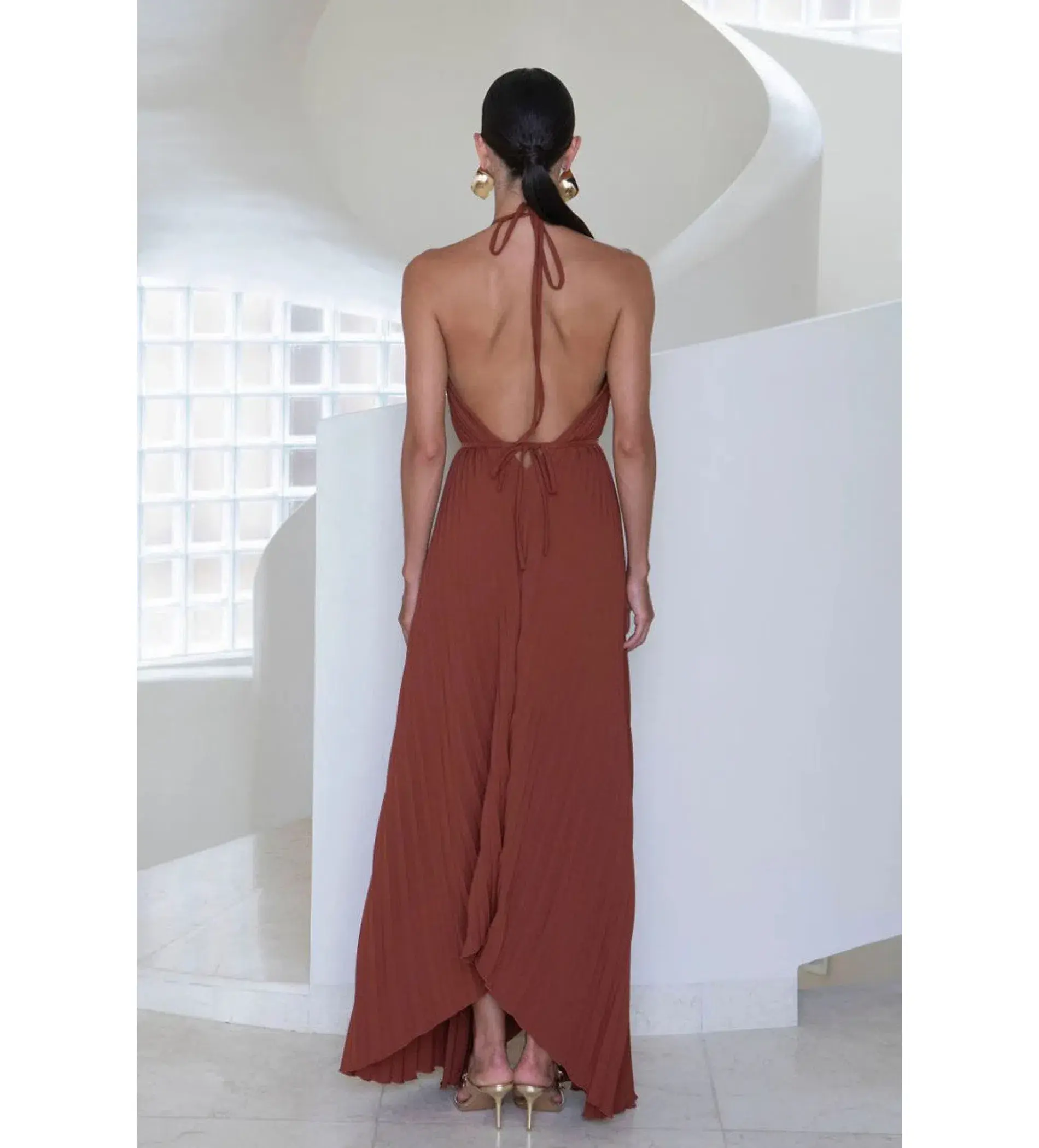 L'Idee Boheme Gown Terracotta Size AU 8 - Image 4