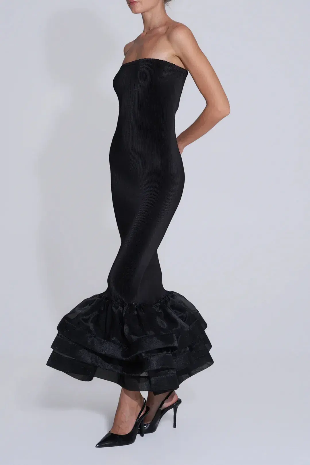 L'idee Woman Ramblas Midi Dress Black Size 8 - Image 3