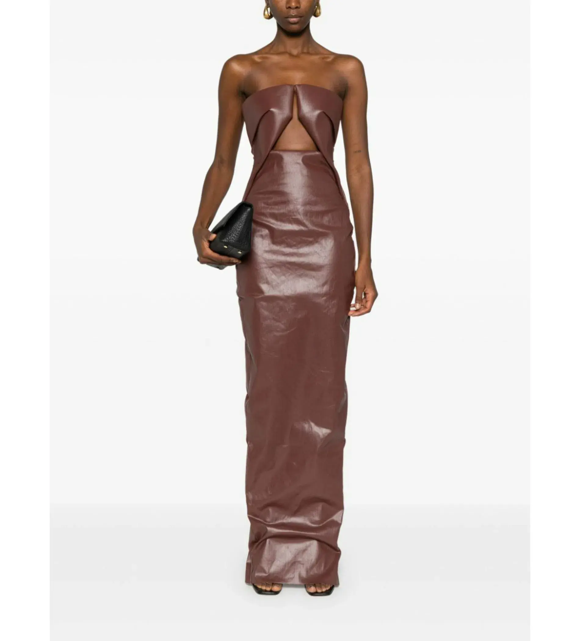 Rick Owens Prong Gown Brown Size AU 6 - Image 1