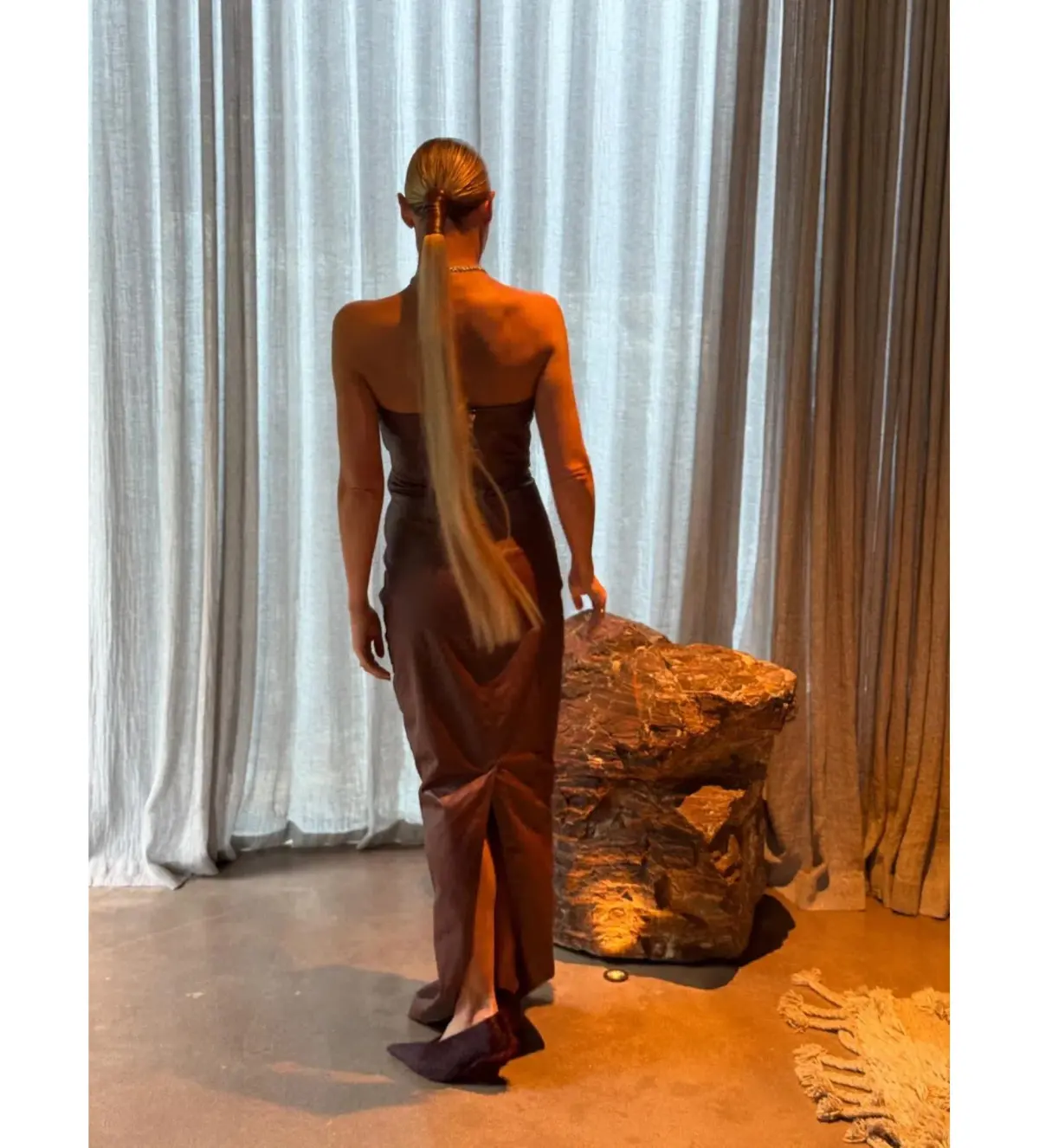 Rick Owens Prong Gown Brown Size AU 6 - Image 6