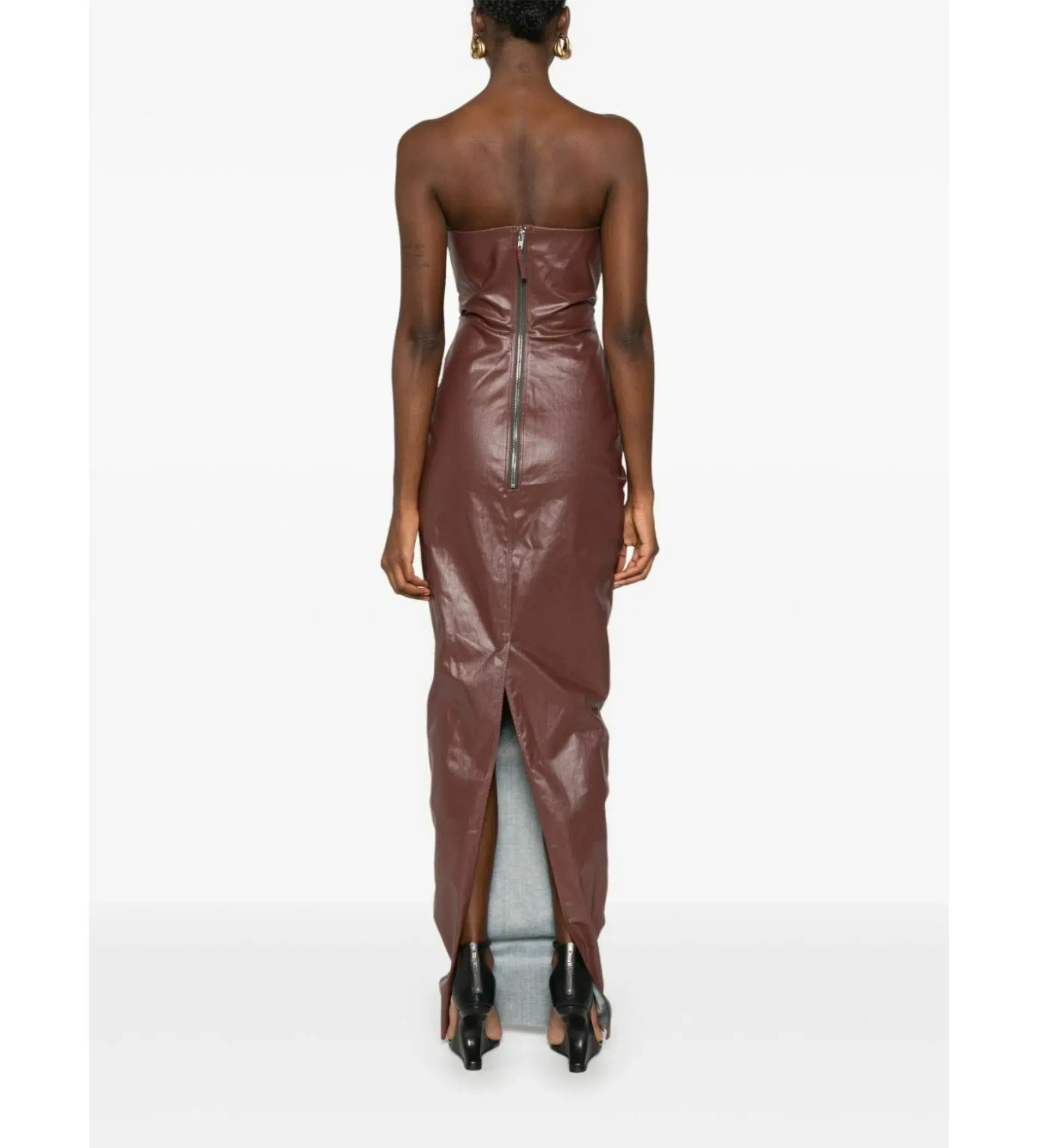 Rick Owens Prong Gown Brown Size AU 6 - Image 5