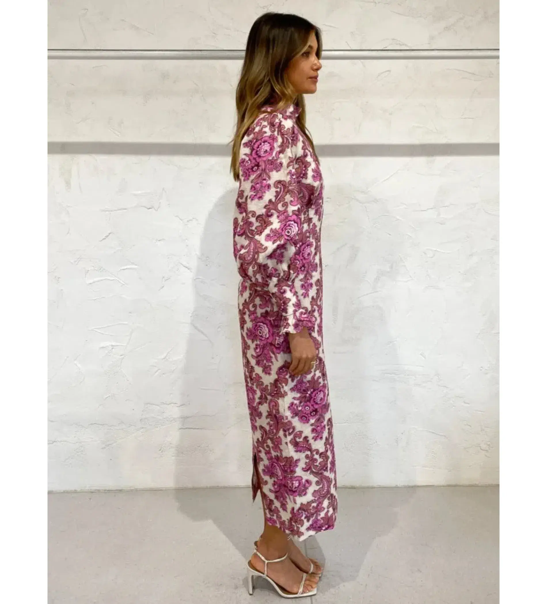 Alemais Isla Midi Dress in Magenta Size AU 12 - Image 6