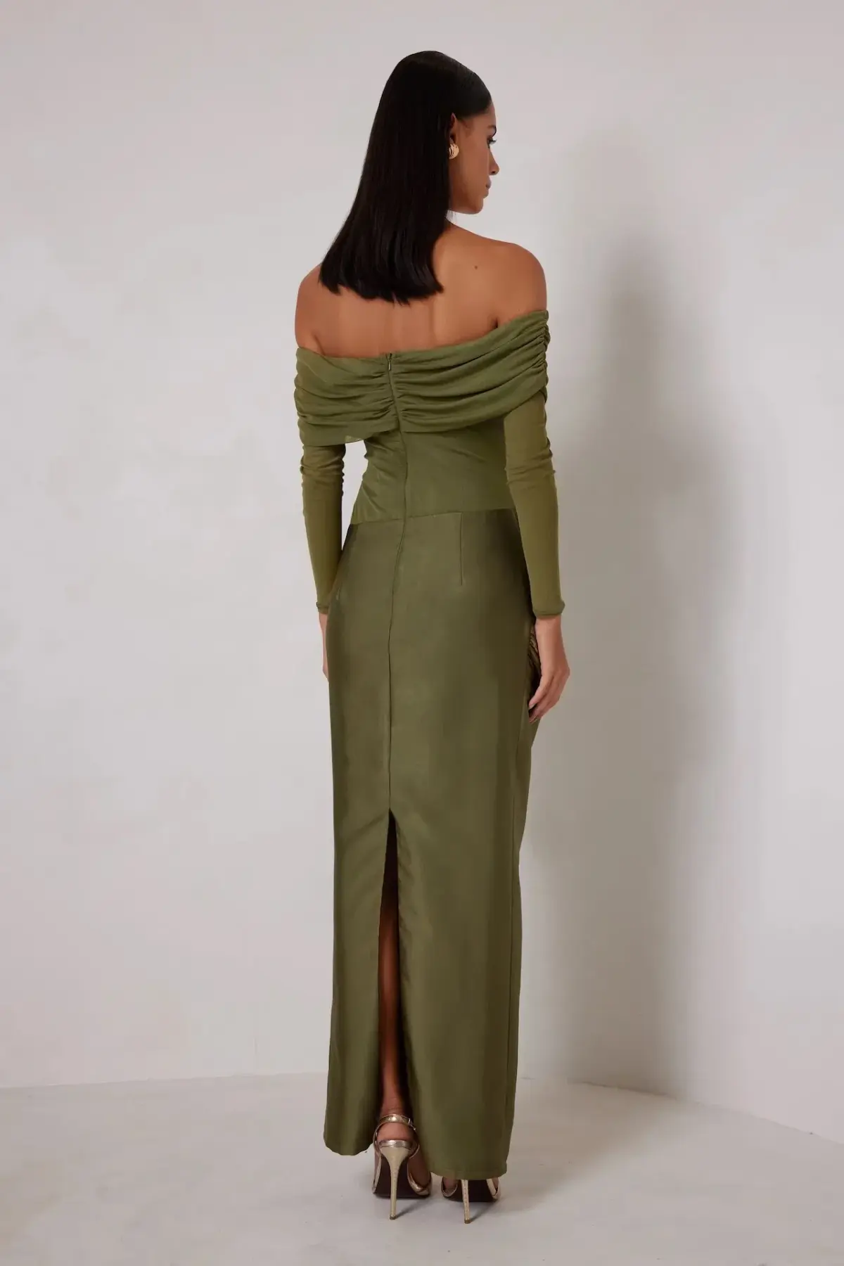 ELLE ZEITOUNE AMY OLIVE MAXI / GREEN / SIZE 8 - Image 2