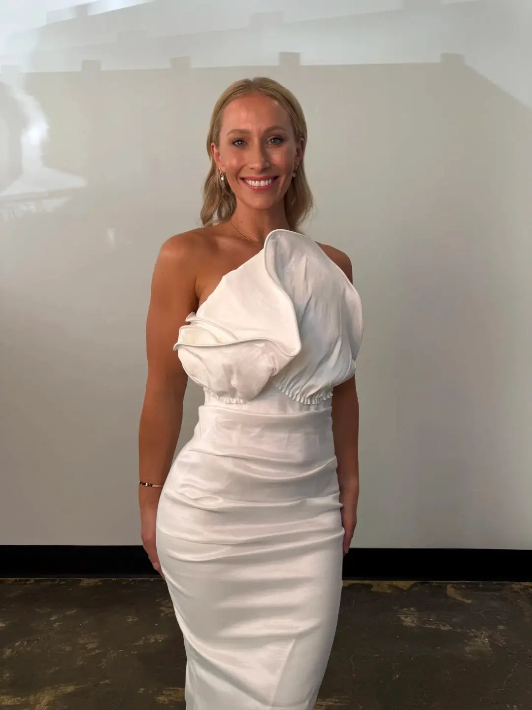 Elle Zeitoune Marley Midi Dress in White Size AU 12 for rent on The Volte - main image