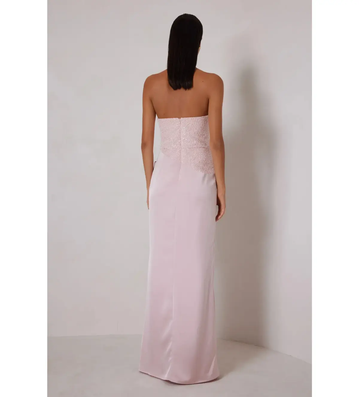 Elle Zeitoune Devin Maxi Dress Blush Pink Size AU 10 - Image 2