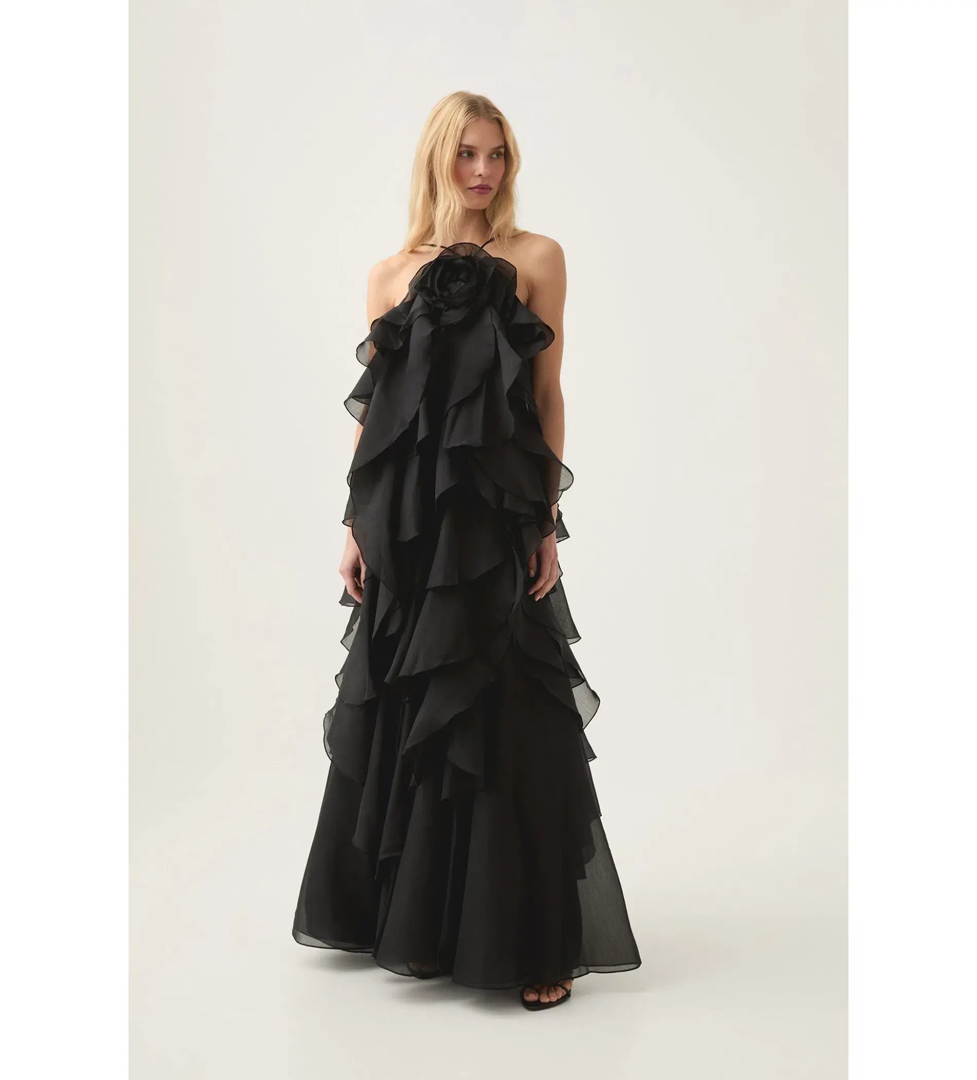 Aje Pandora Ruffled Dress Black Size 8  - Image 1