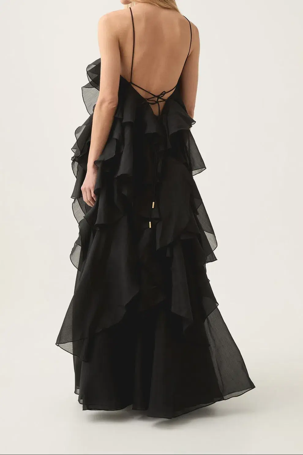 Aje Pandora Ruffled Dress Black Size 8  - Image 2