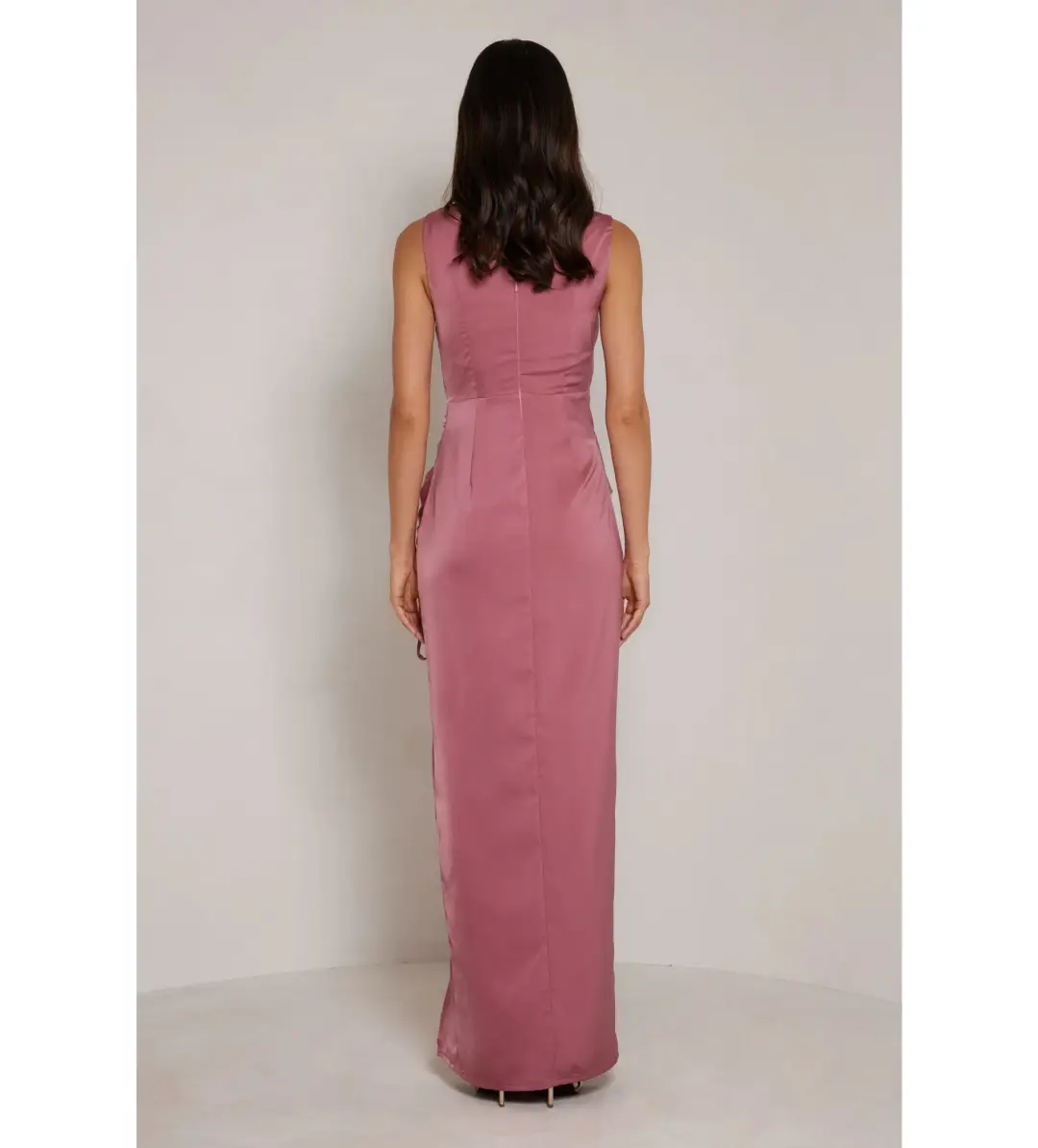 Elle Zeitoune Lennon Maxi Gown in Rose Size AU 14 for rent on The Volte - main image