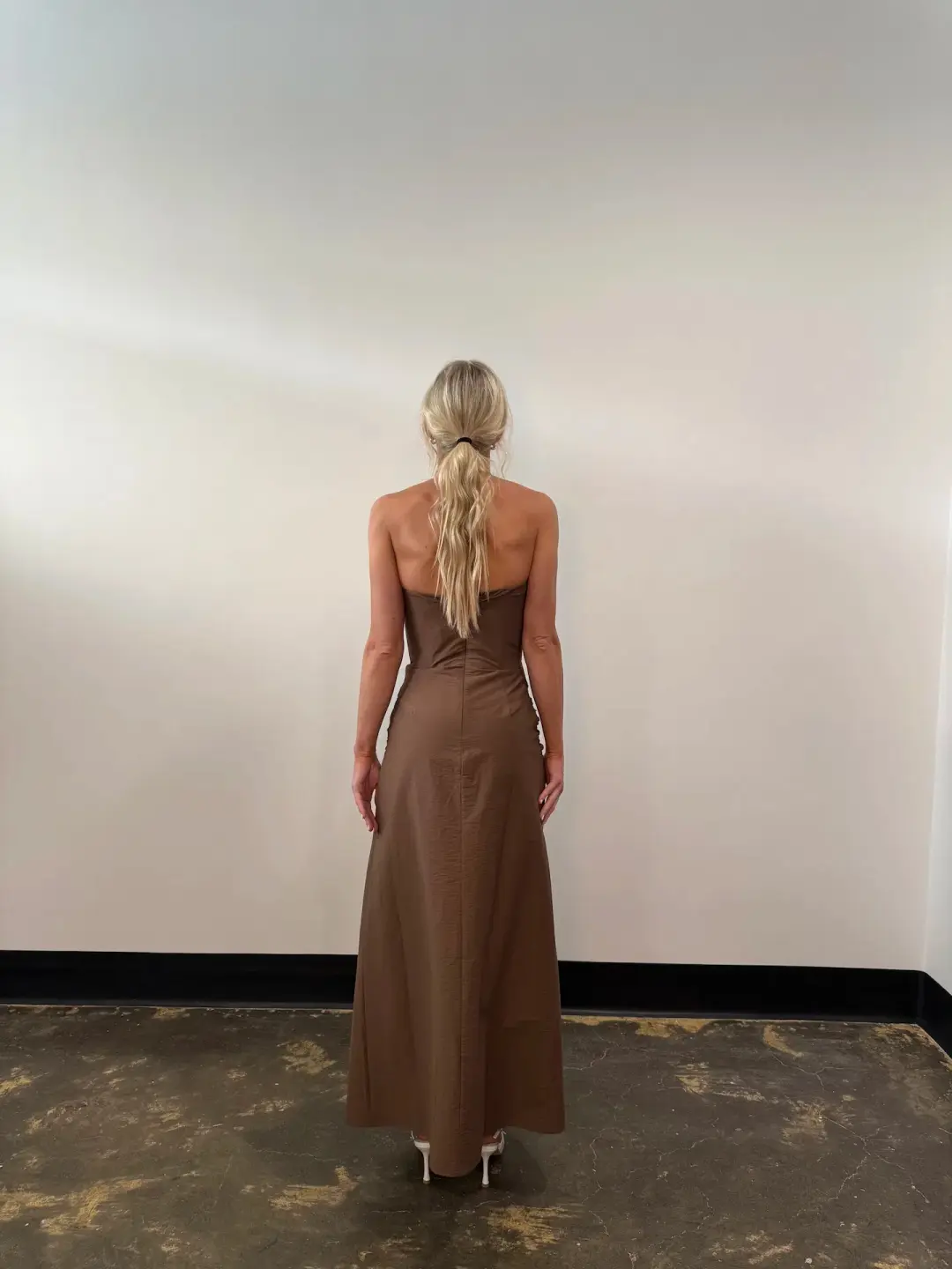 Elle Zeitoune Briella Maxi Chocolate Size 6 for rent on The Volte - main image
