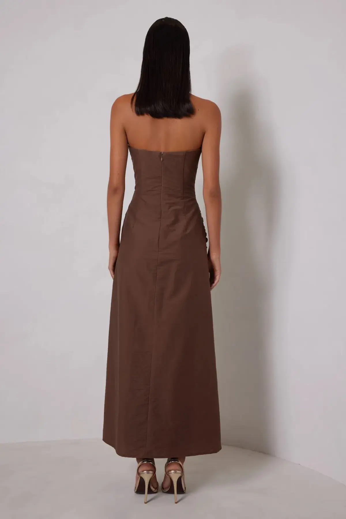 Elle Zeitoune Briella Maxi Chocolate Size 6 - Image 3