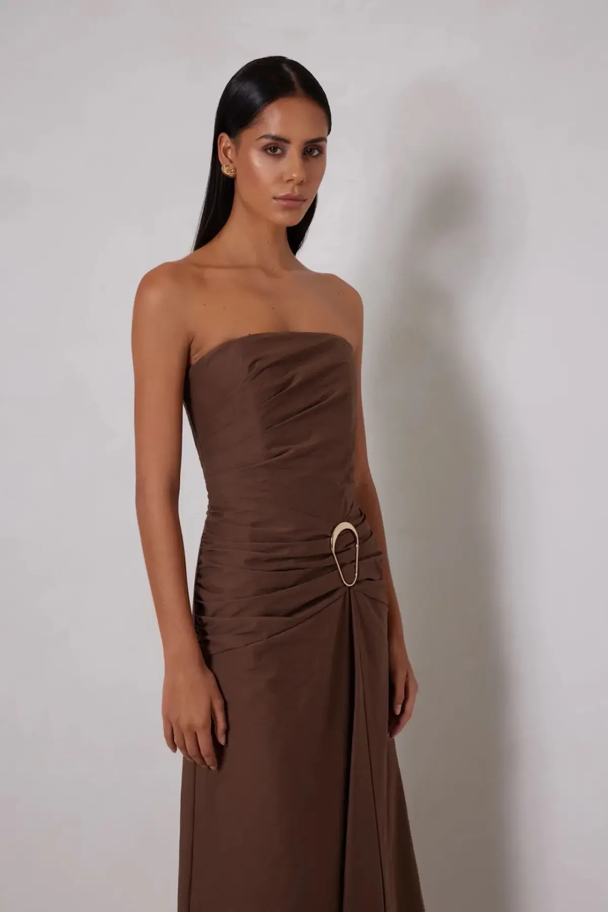 Elle Zeitoune Briella Maxi Chocolate Size 6 - Image 2