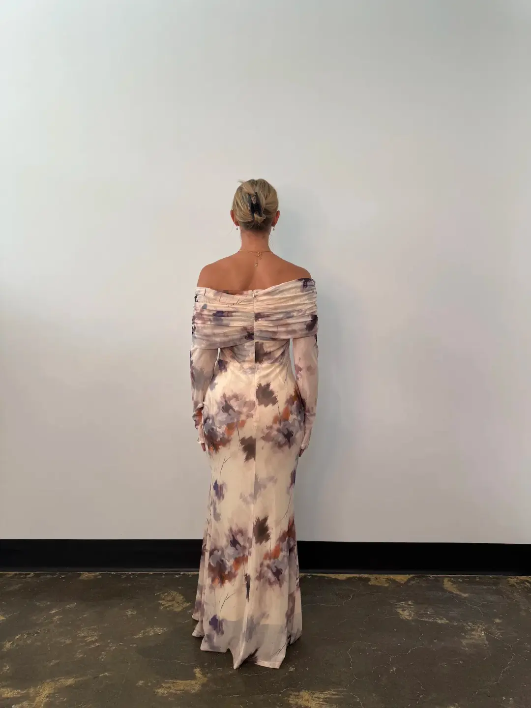 Elle Zeitoune Paige Maxi Dress in Watercolour Bloom Size AU 14 for rent on The Volte - main image