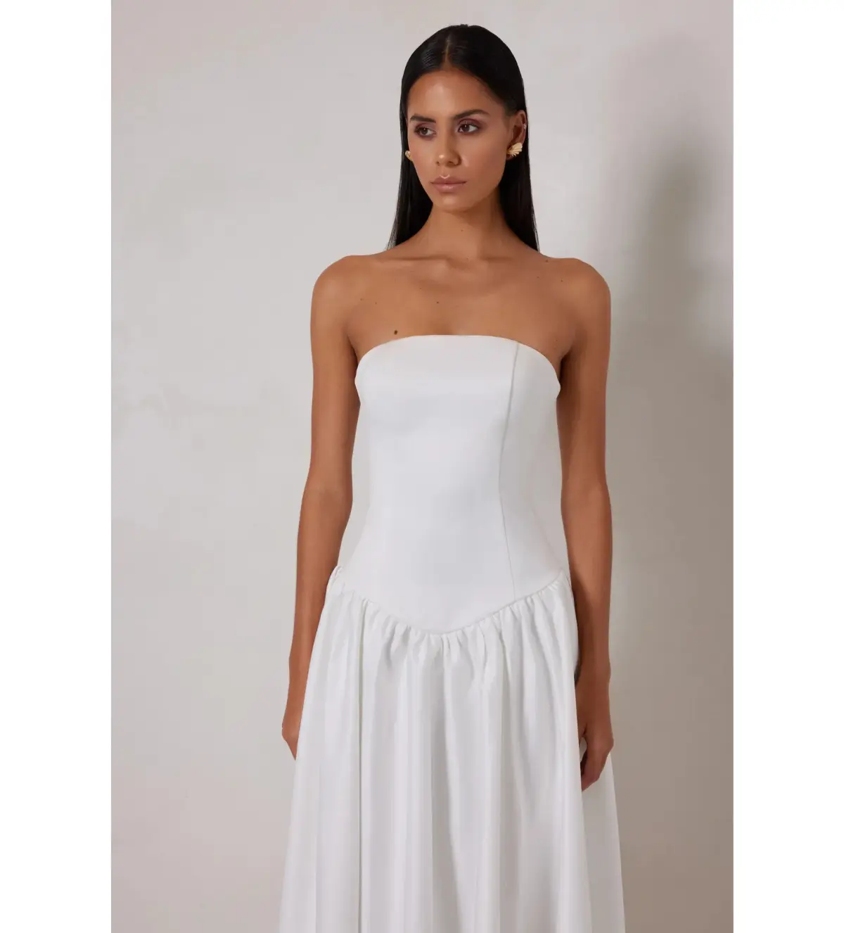 Elle Zeitoune Maggie Midi Dress White Size AU 8 - Image 6