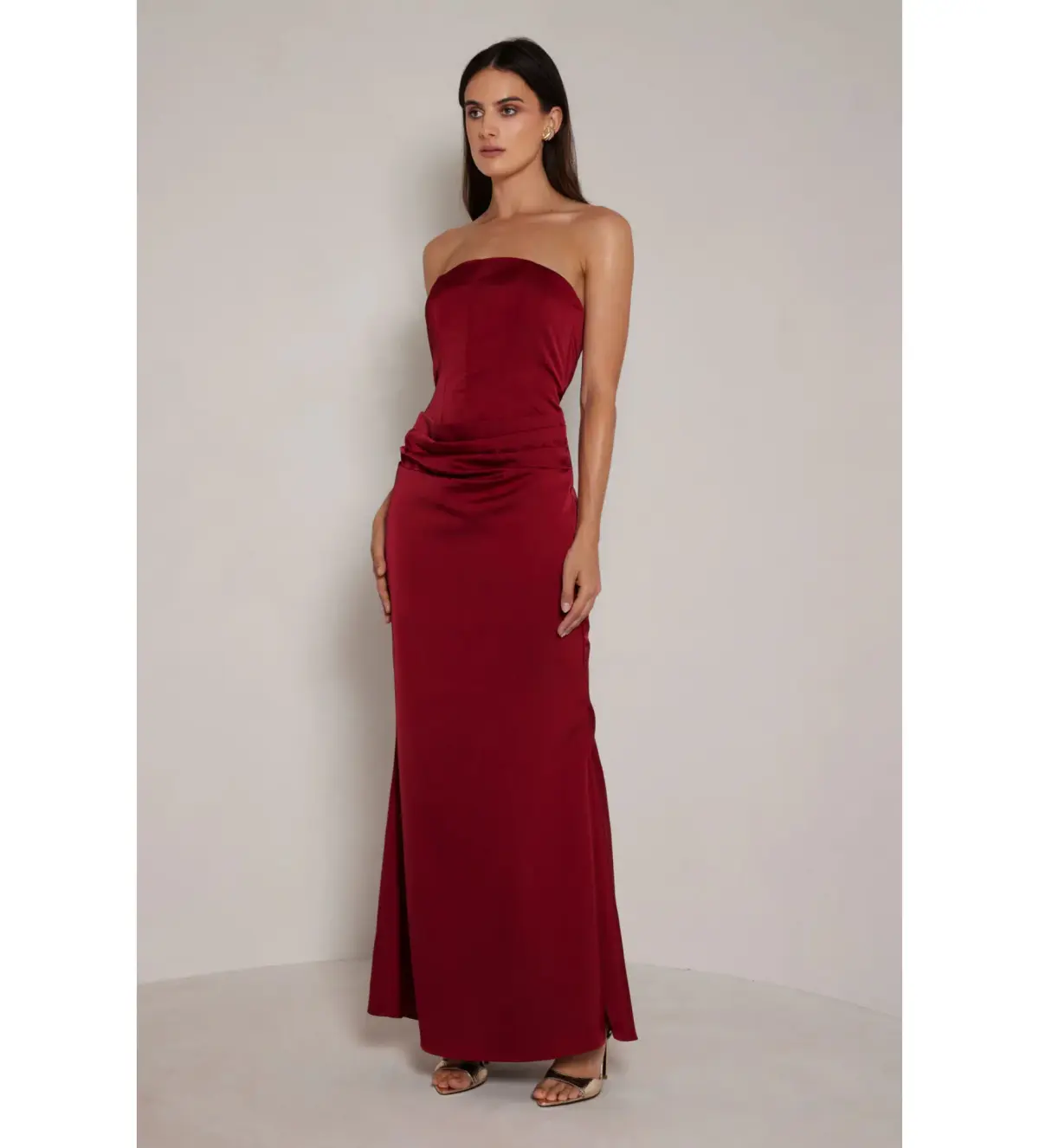 Elle Zeitoune Annie Maxi Gown in Scarlet Size AU 12  - Image 1